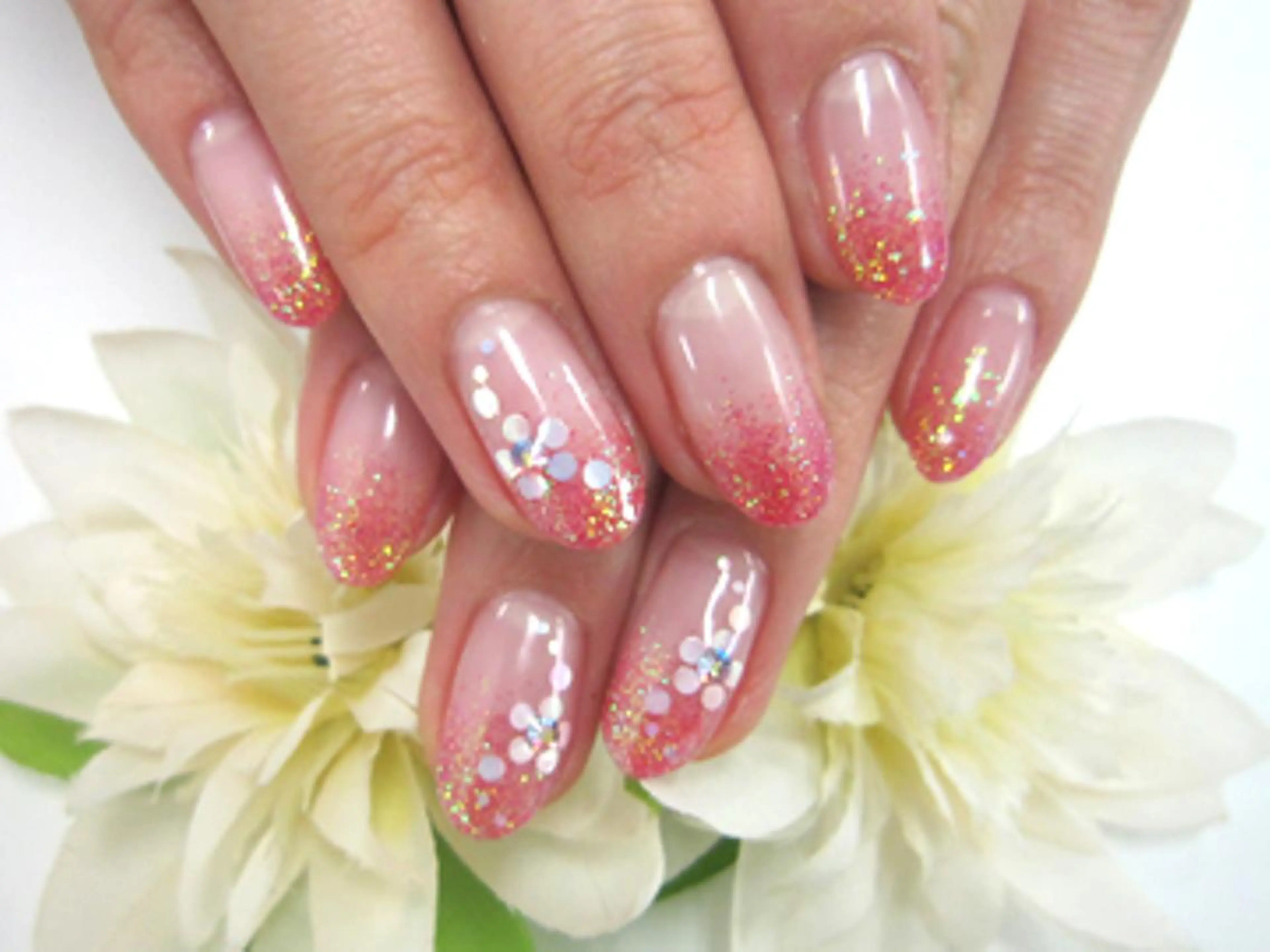 ネイル グラデーション ホログラムネイル ラメ(グリッター) ラメグラデーション FASTNAIL PLUS 新宿店のネイルデザイン