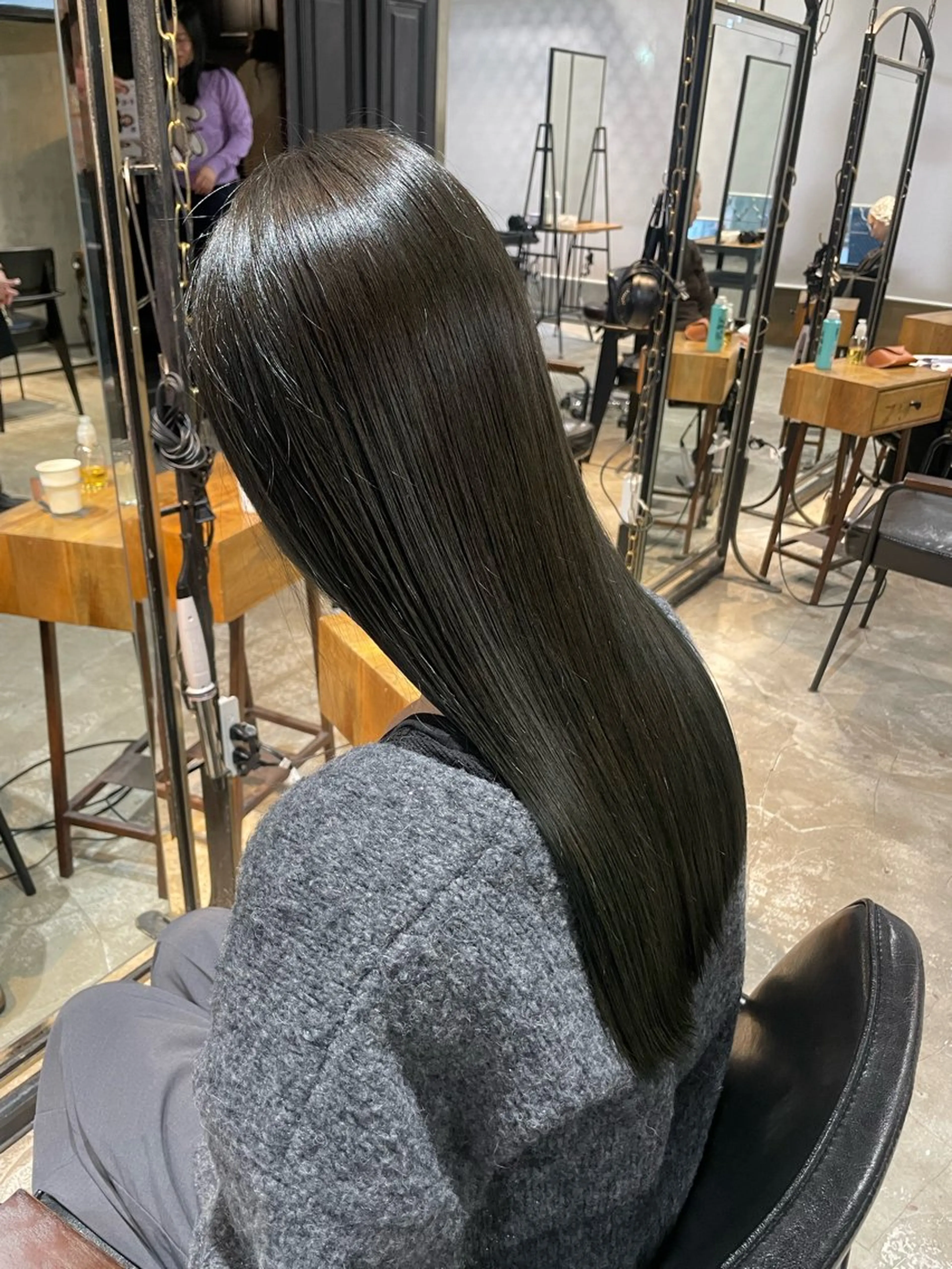 ロング カラー ヘアアレンジ カット ヘアカラー トリートメント ヘッドスパ ヘアセット 🌿透明感/レイヤー 🌿TATSUKIのヘアスタイル