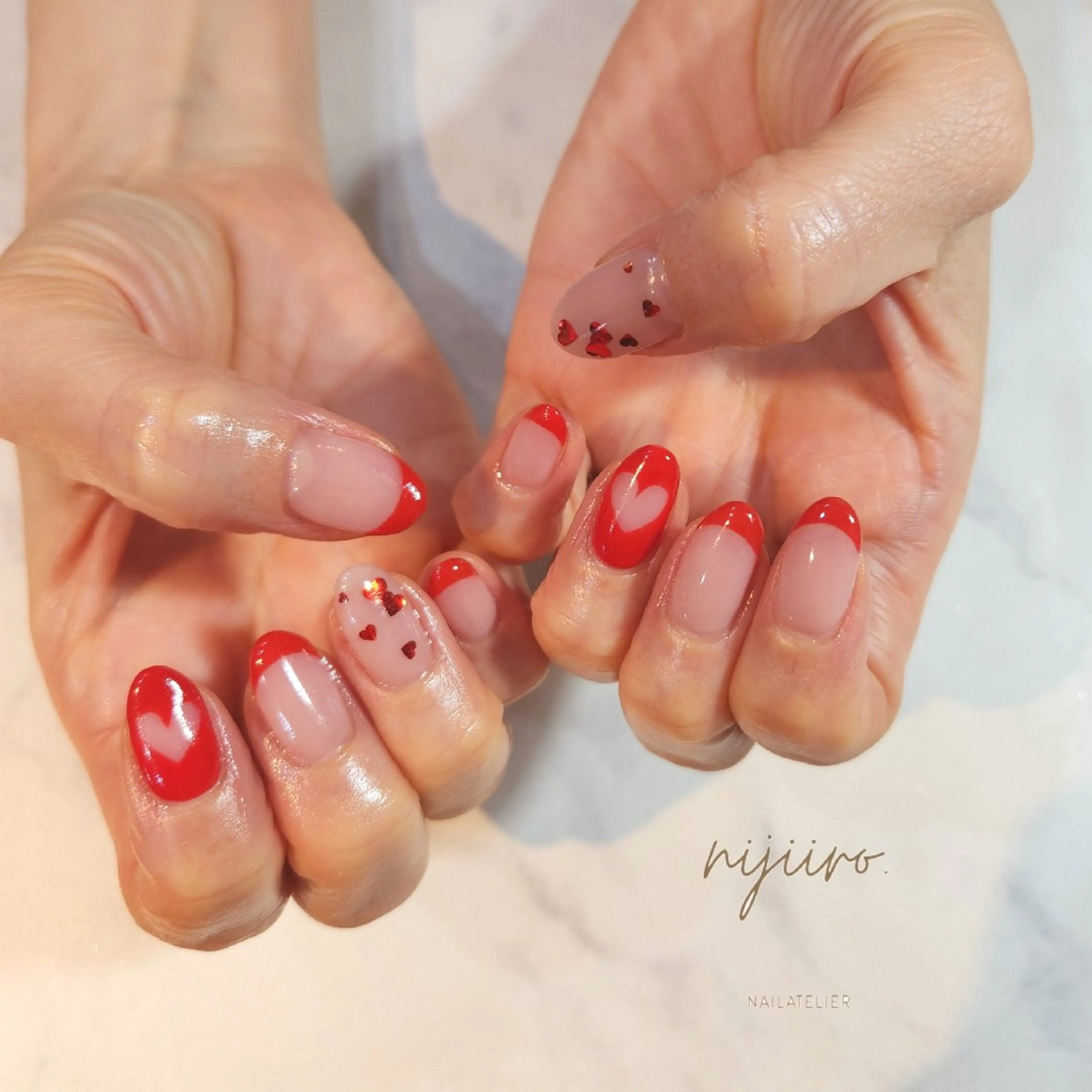 ネイル ハンドネイル nailatelier nijiiro.所属・nijiiro🌈 サトウのネイルデザイン