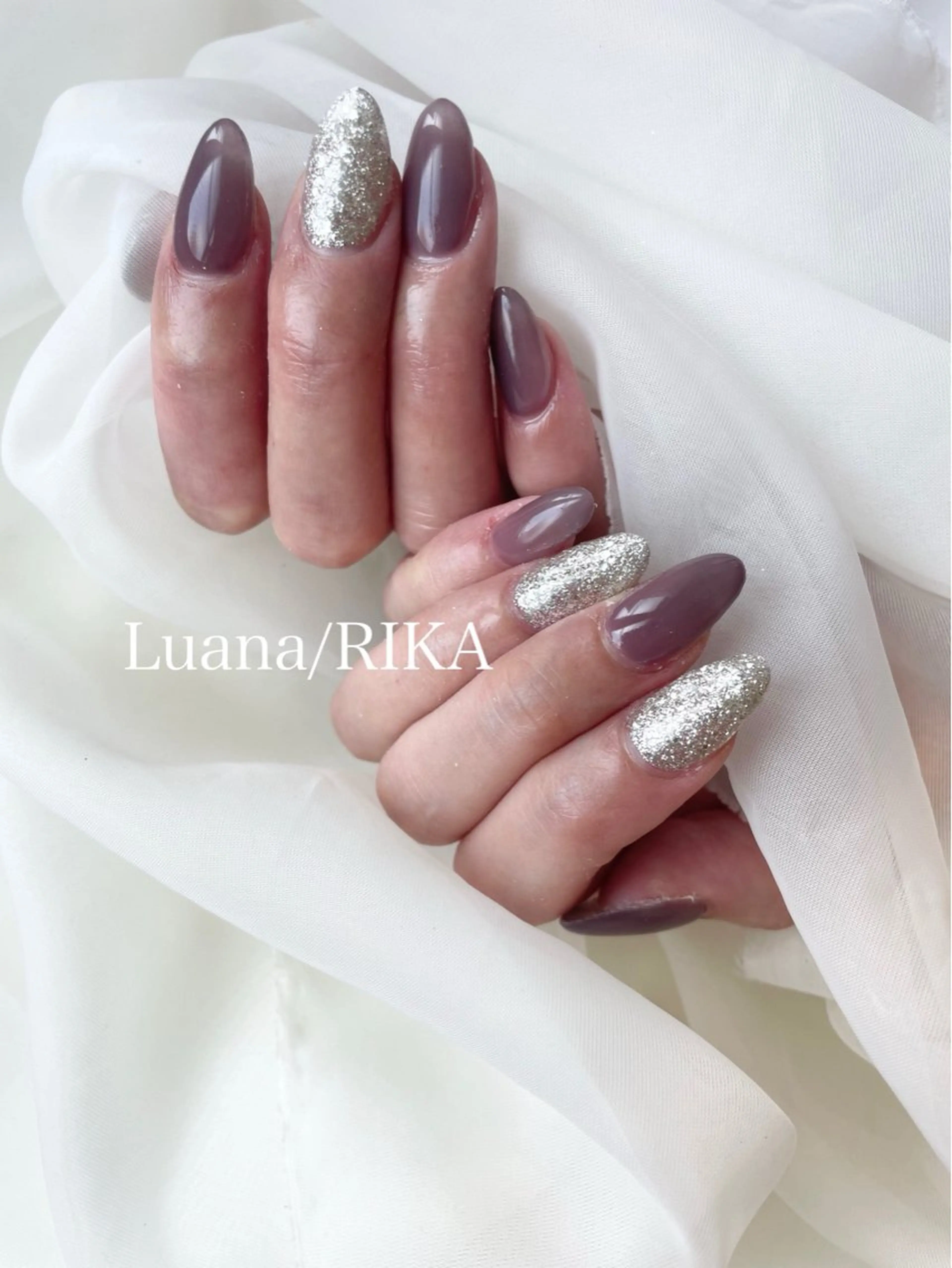 ネイル ラメ(グリッター) Nail Salon Luana Rikaのネイルデザイン