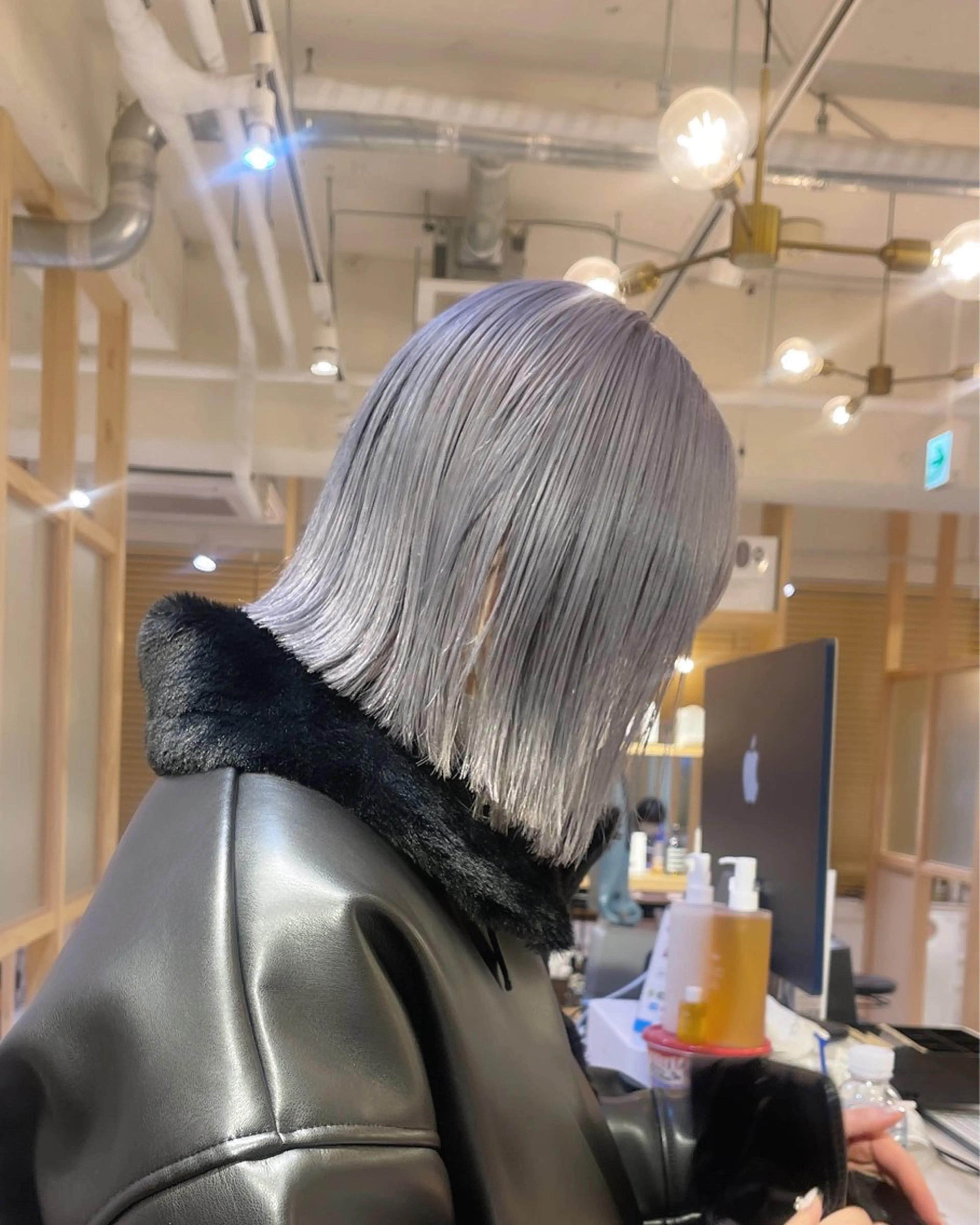 ミディアム カラー シルバー カット ヘアカラー トリートメント PALAN K-Beauty SHINJUKU所属・“ミニモ最高評価獲得 “代表"Kohei"のヘアスタイル