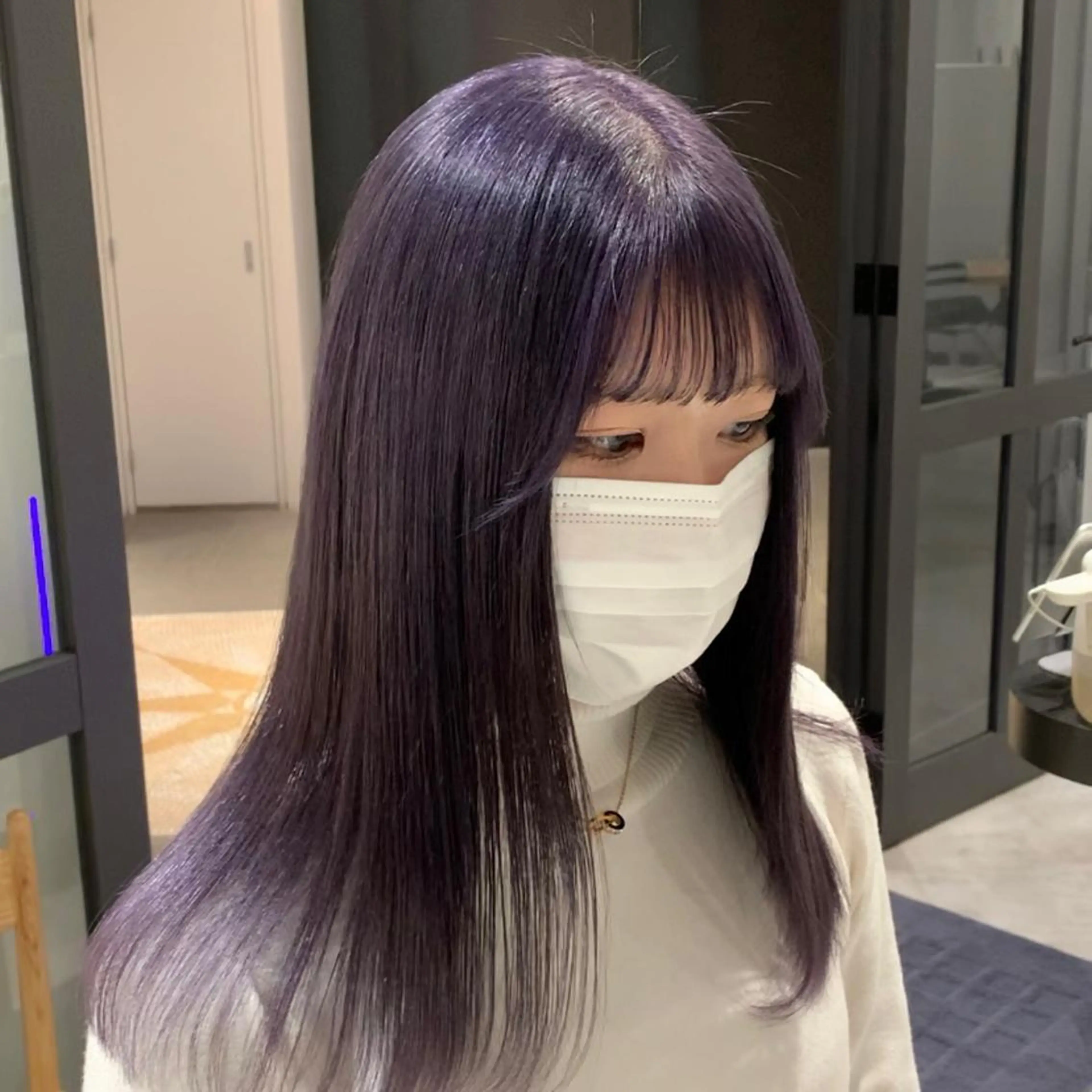 ミディアム カラー カット ヘアカラー トリートメント サロウィン(SALOWIN)原宿iori店所属・れい🫧 ハイトーン特化のヘアスタイル