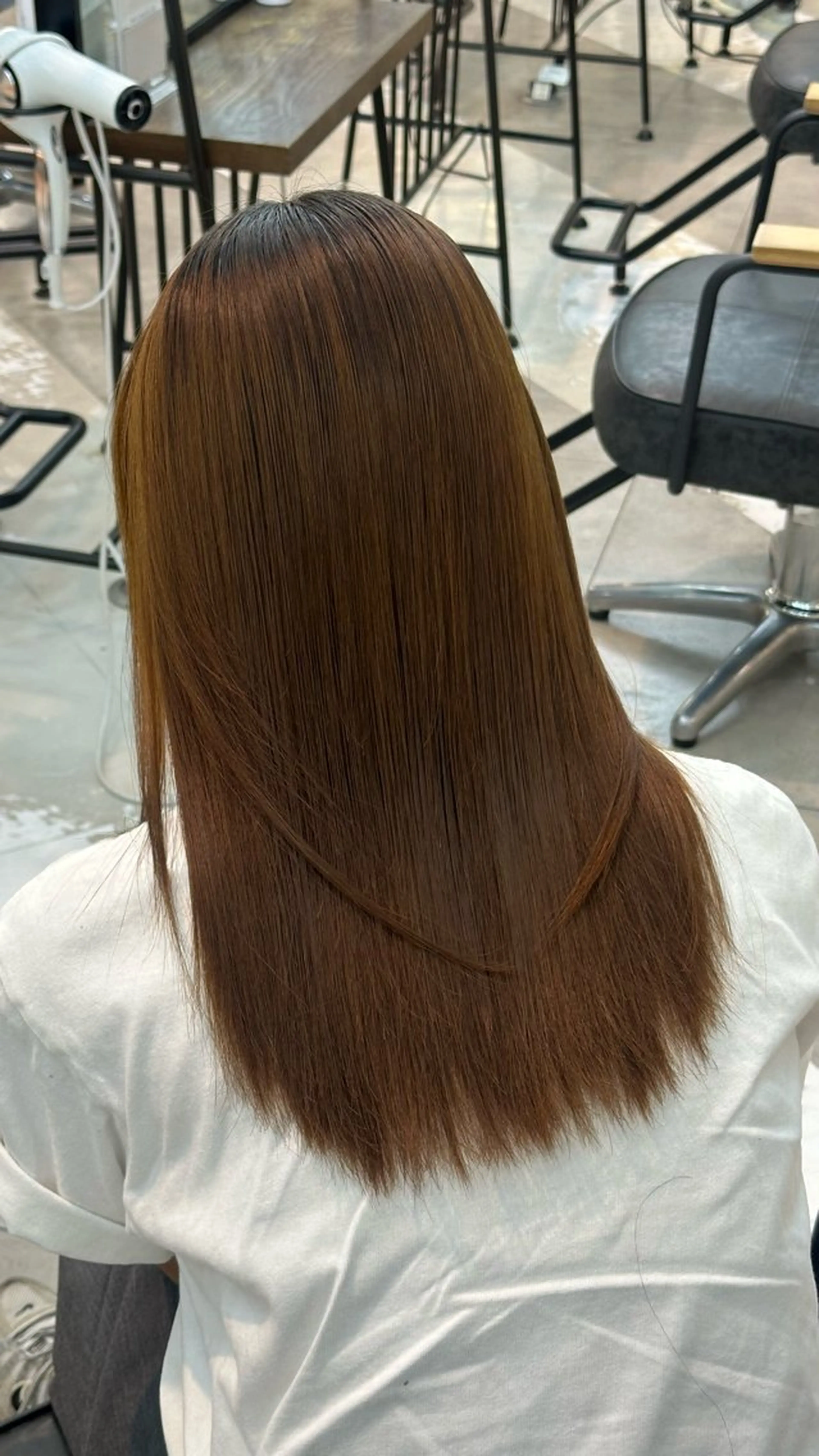 ロング 縮毛矯正 韓国ヘアメンズ・レデ ィース特化ミクのヘアスタイル