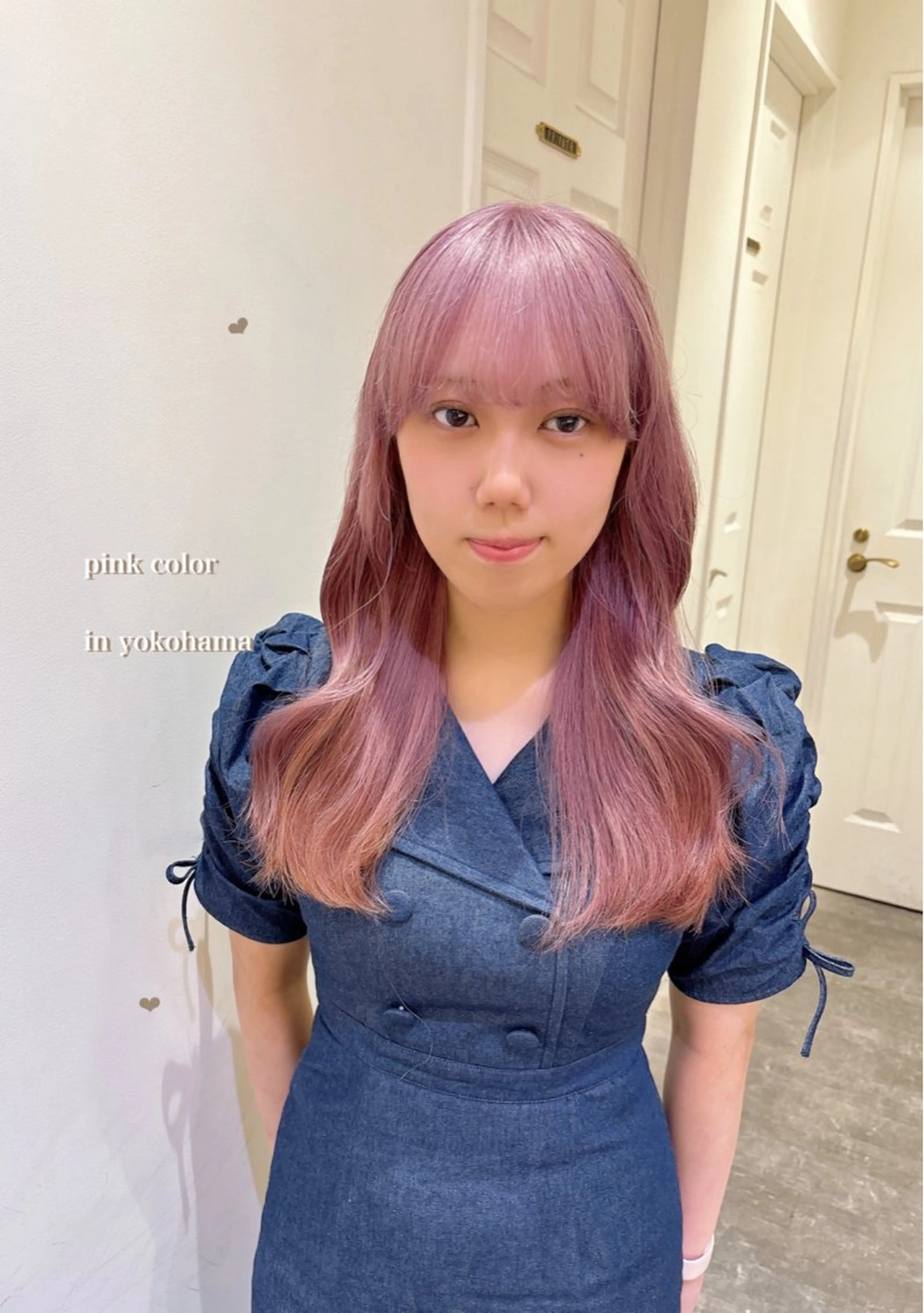 ロング カラー ベージュカラー ブリーチ 透明感カラー ハイトーンカラー ピンクカラー ヘアカラー エクステ/ハイトーン 🐏☁️miminaのヘアスタイル