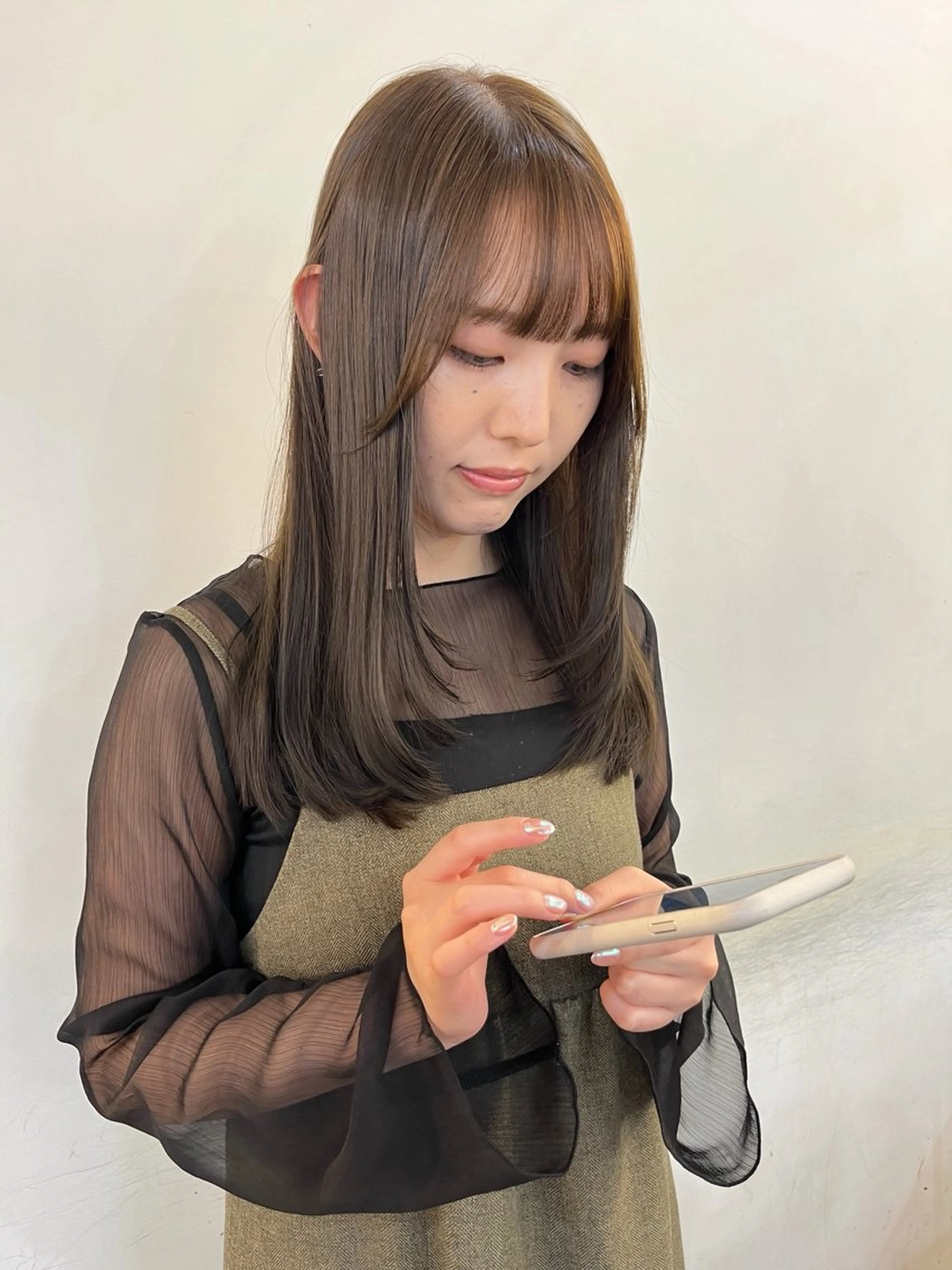 セミロング カラー カット ヘアカラー トリートメント 🌛ダブルカラー 🌜SAYAKAのヘアスタイル