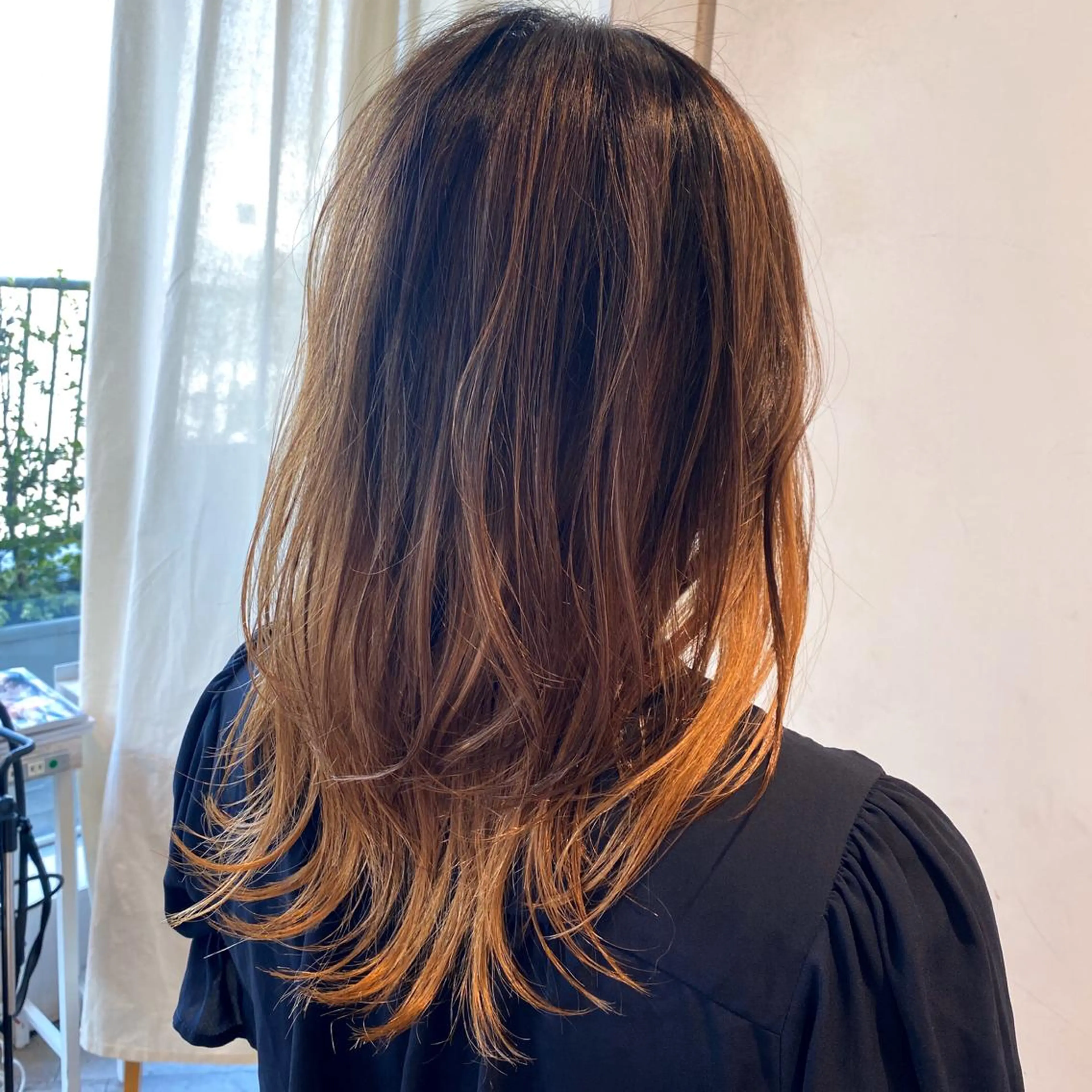 セミロング 顔まわりカット🌟 くびれヘア/寺門遥輝のヘアスタイル