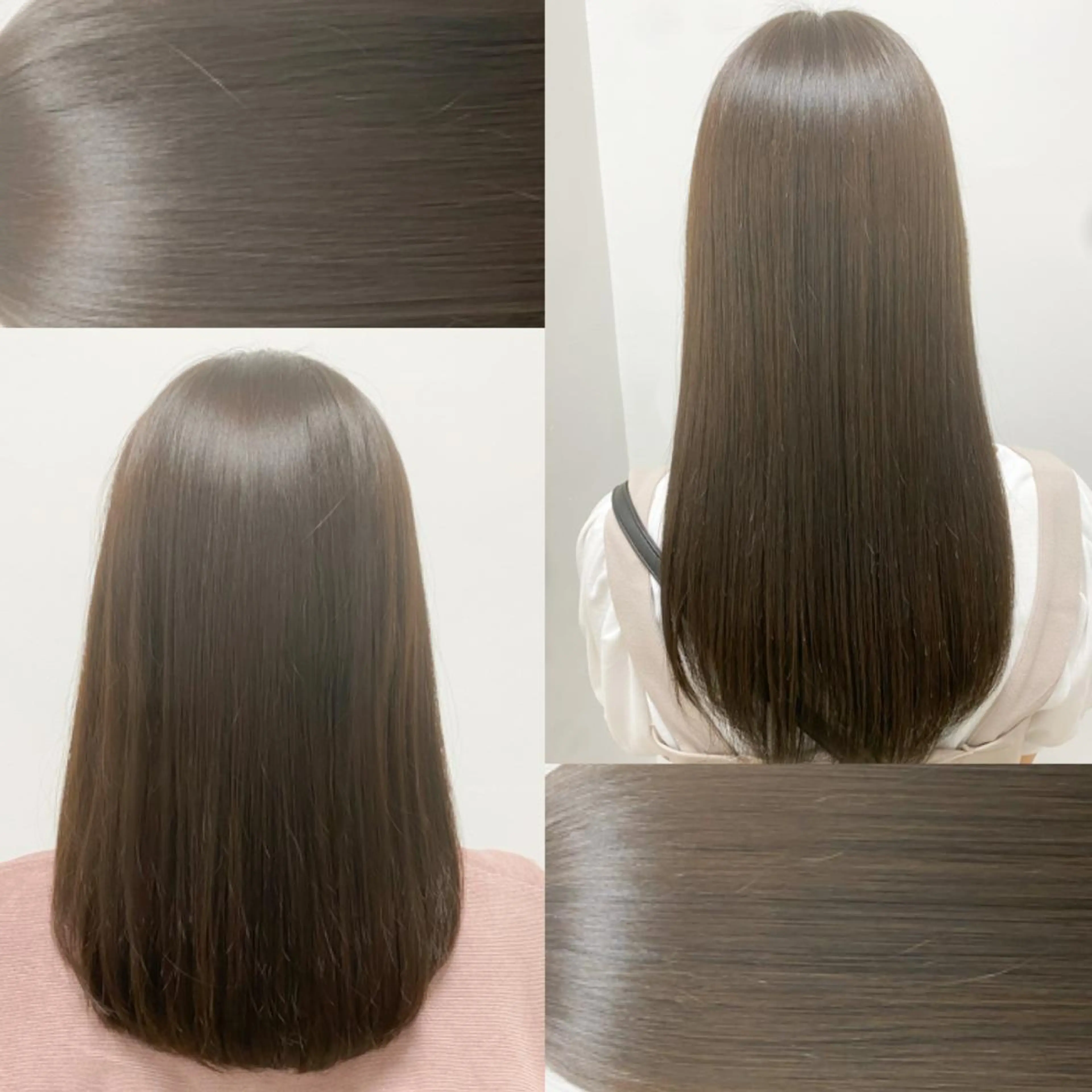 セミロング カラー パーマ ヘアアレンジ ネイル マツエク・マツパ 韓国風ベージュ🤎 赤みなし🌿横浜🤎のヘアスタイル