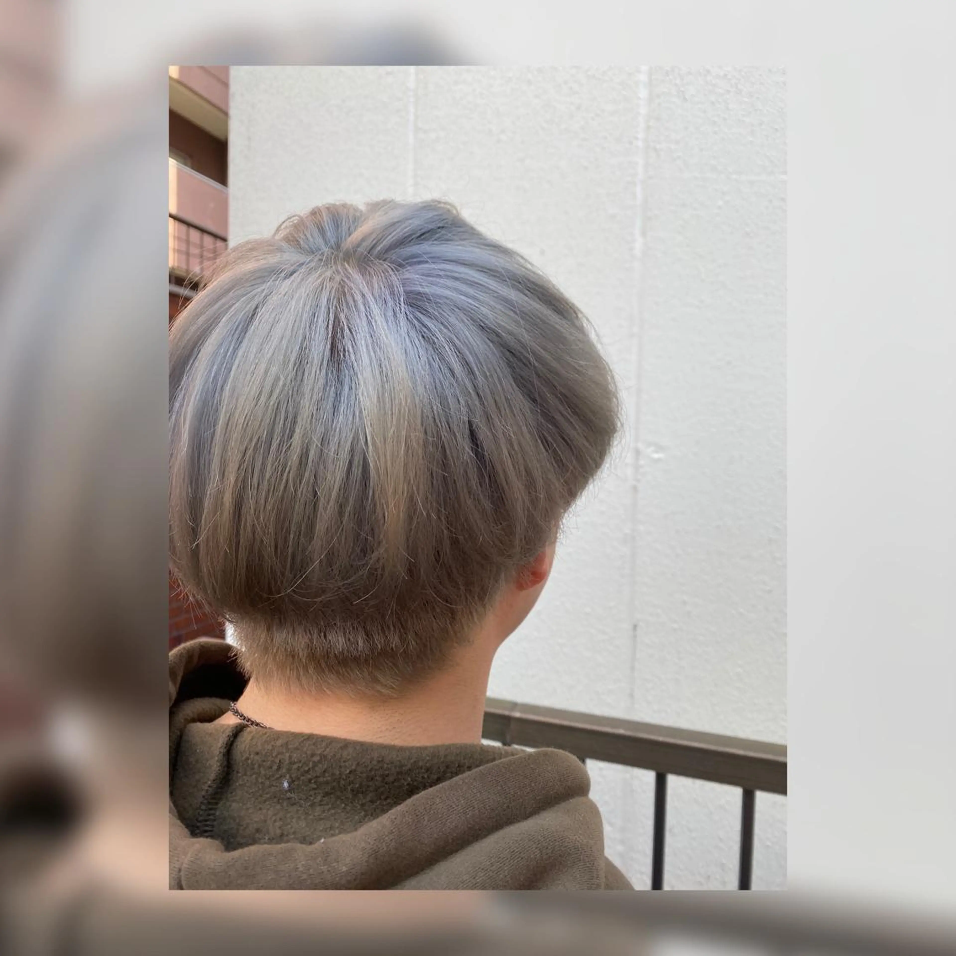 カラー メンズ メンズブリーチ ブリーチ シルバー 髪質改善/縮毛矯正 艶髪🔥高杉のヘアスタイル