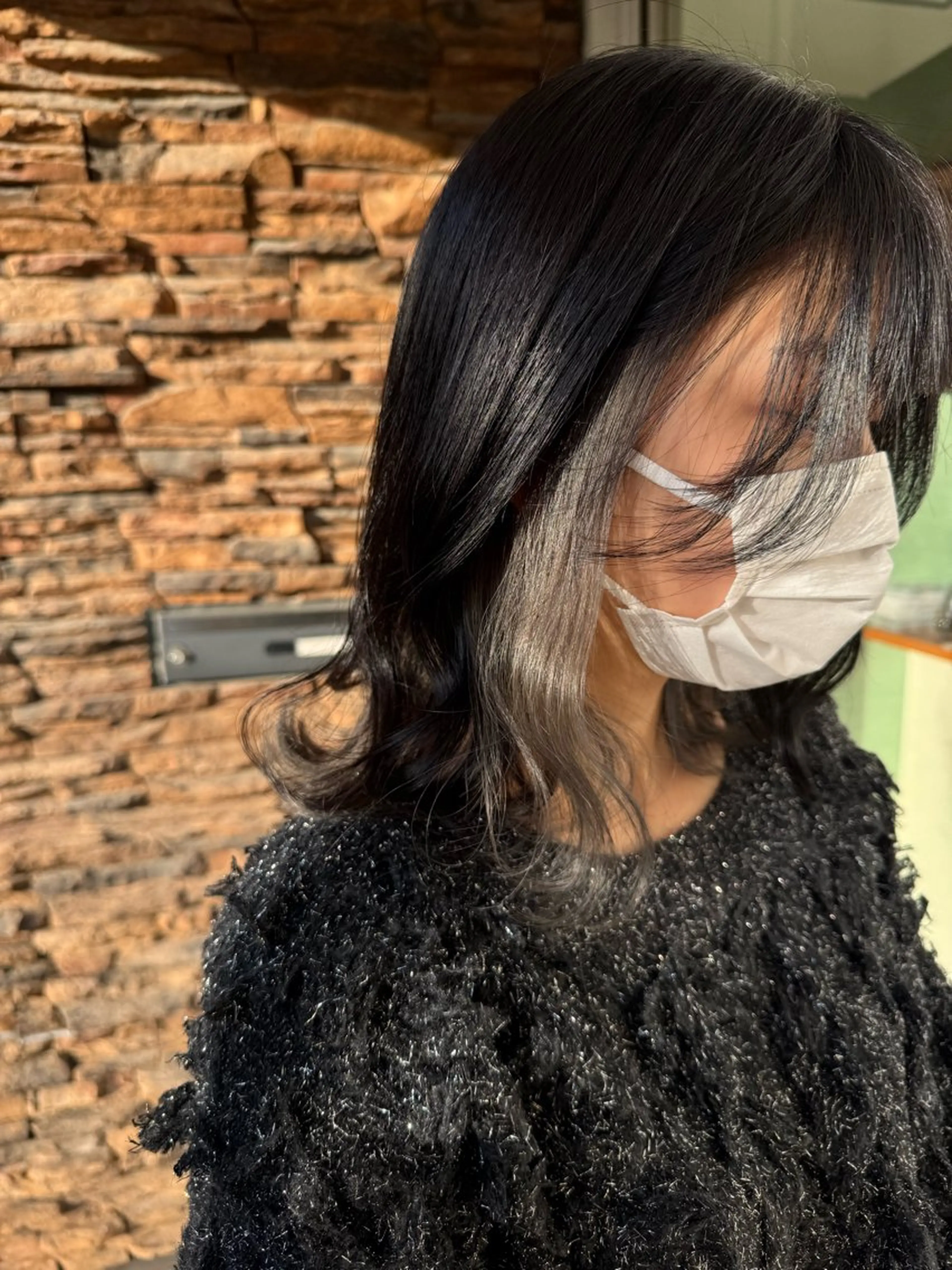 ミディアム カット ヘアカラー 小村 誠也のヘアスタイル