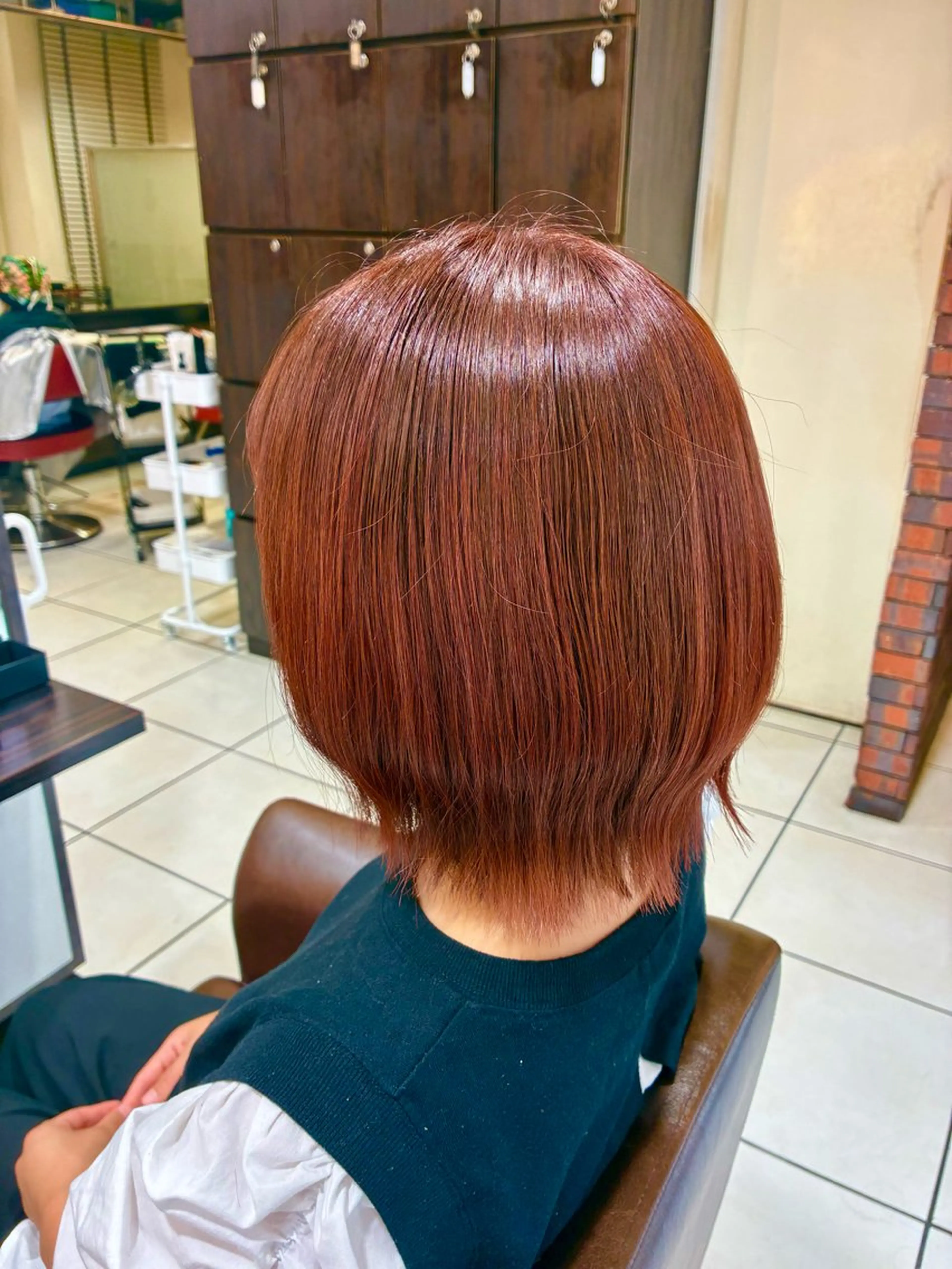 ミディアム カラー モデル募集中✨千野 詩緒里のヘアスタイル