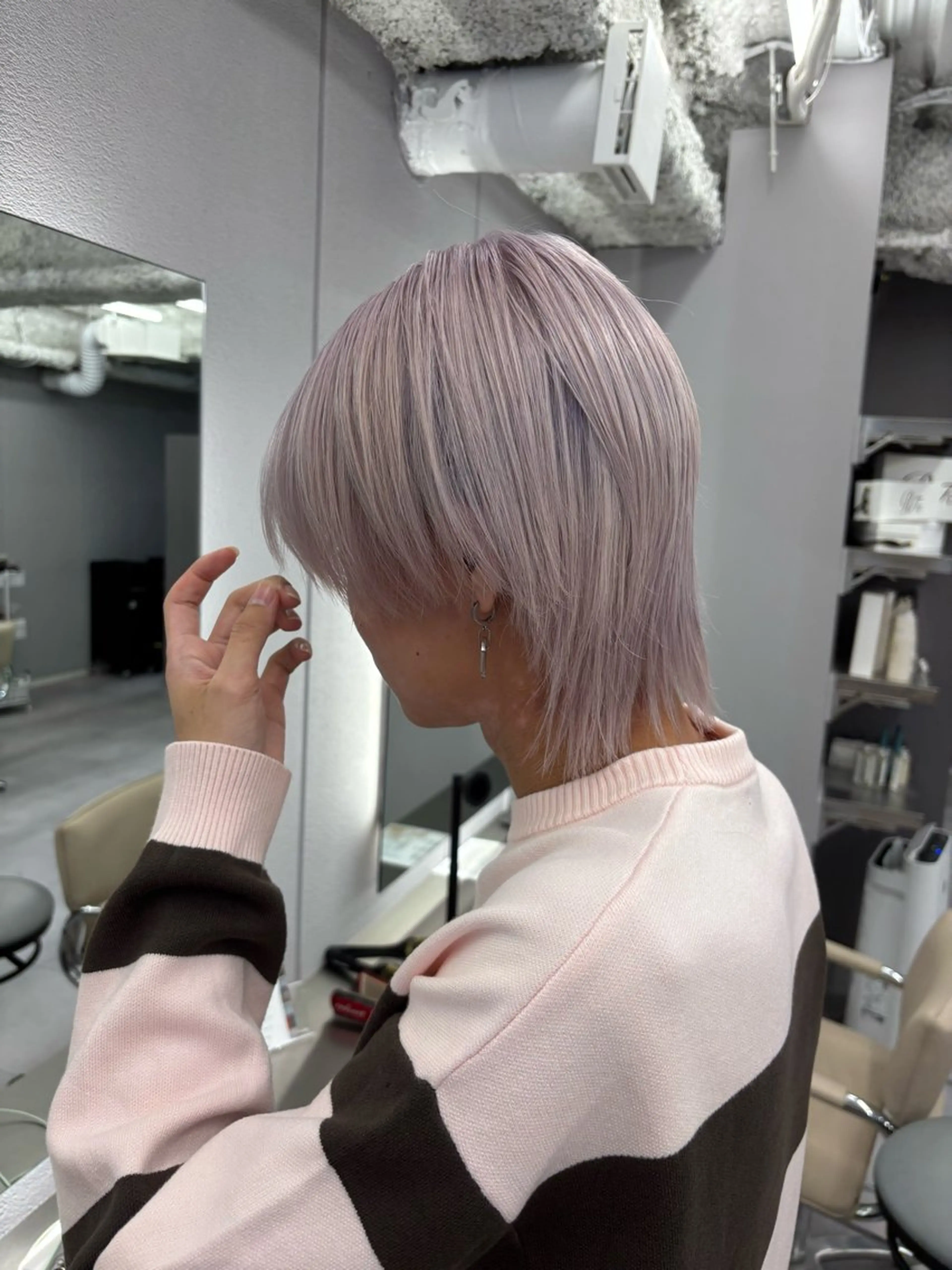 カラー メンズ ヘアカラー 名古屋/デザイン/ ブリーチ/松井亮磨のヘアスタイル