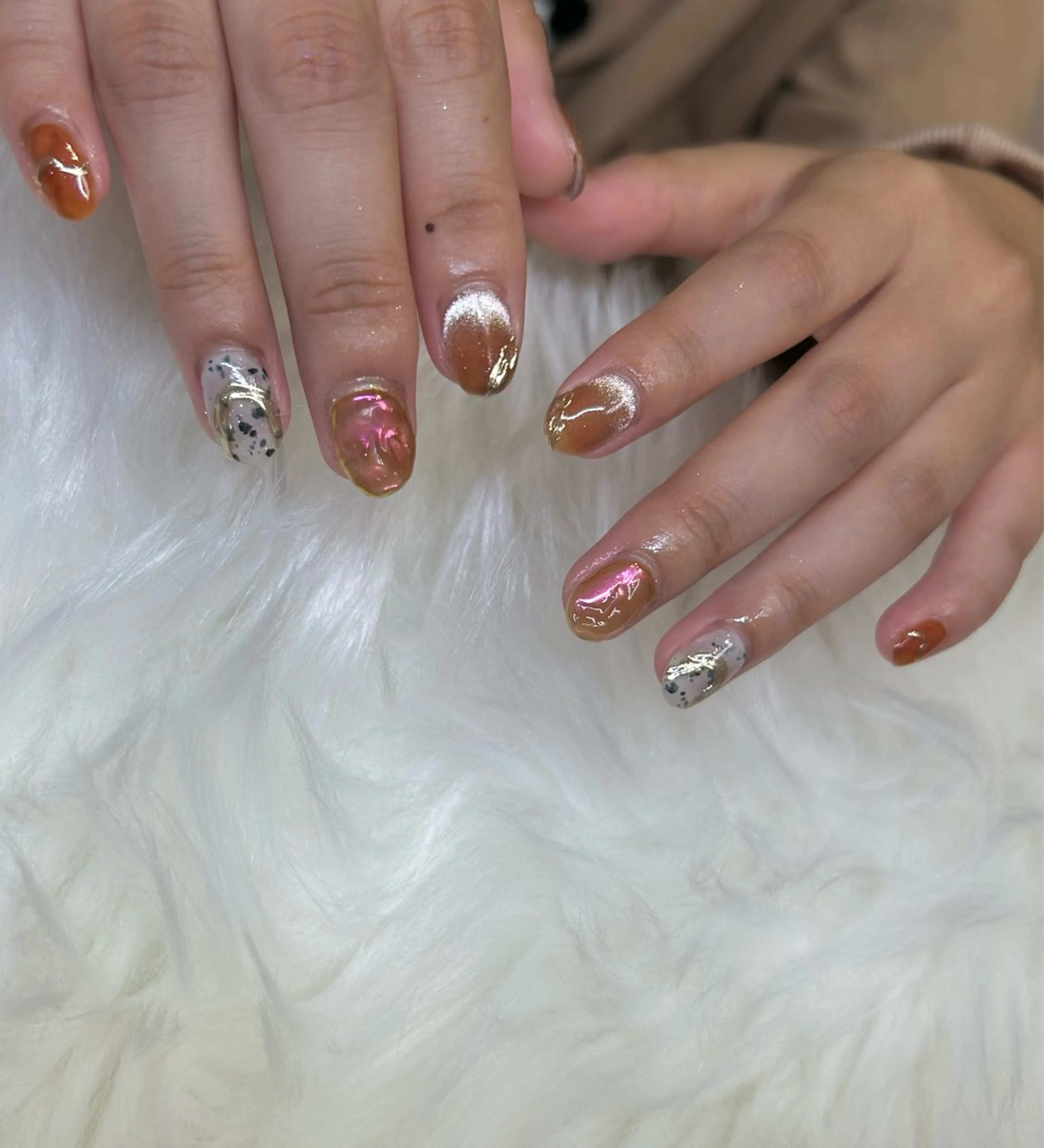 ネイル 持ち込み ニュアンスネイル onnail mikoのネイルデザイン