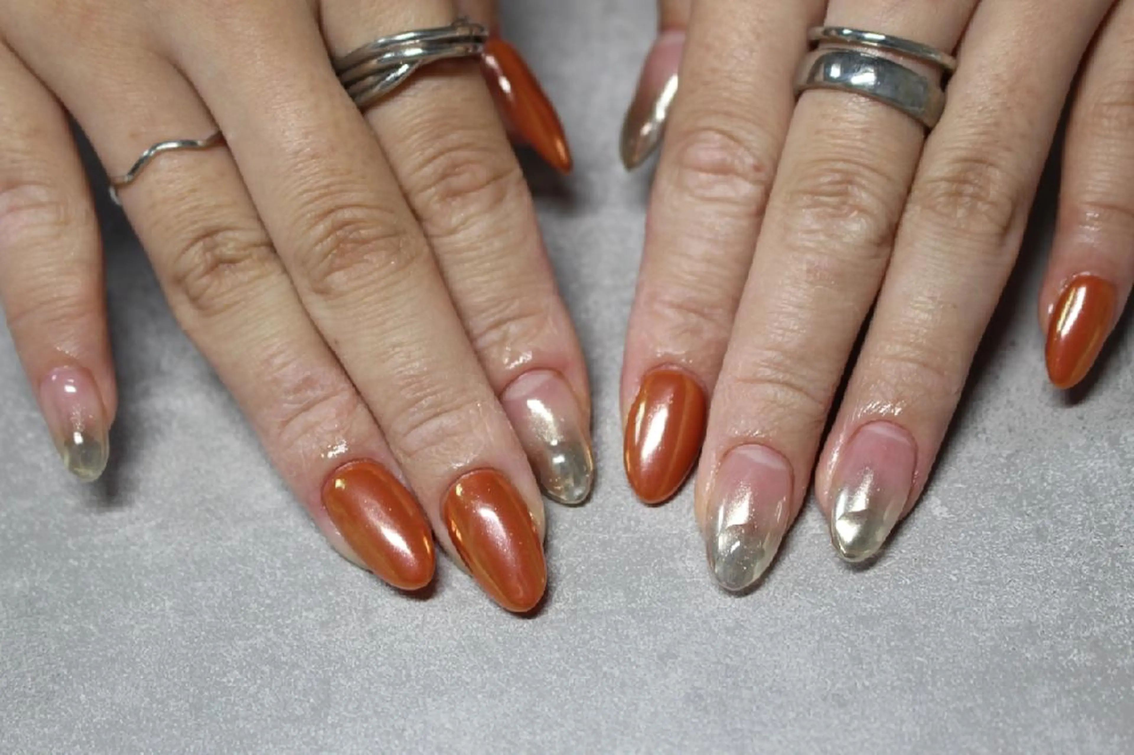 ネイル yu-a  スカルプ ネイルakiのネイルデザイン