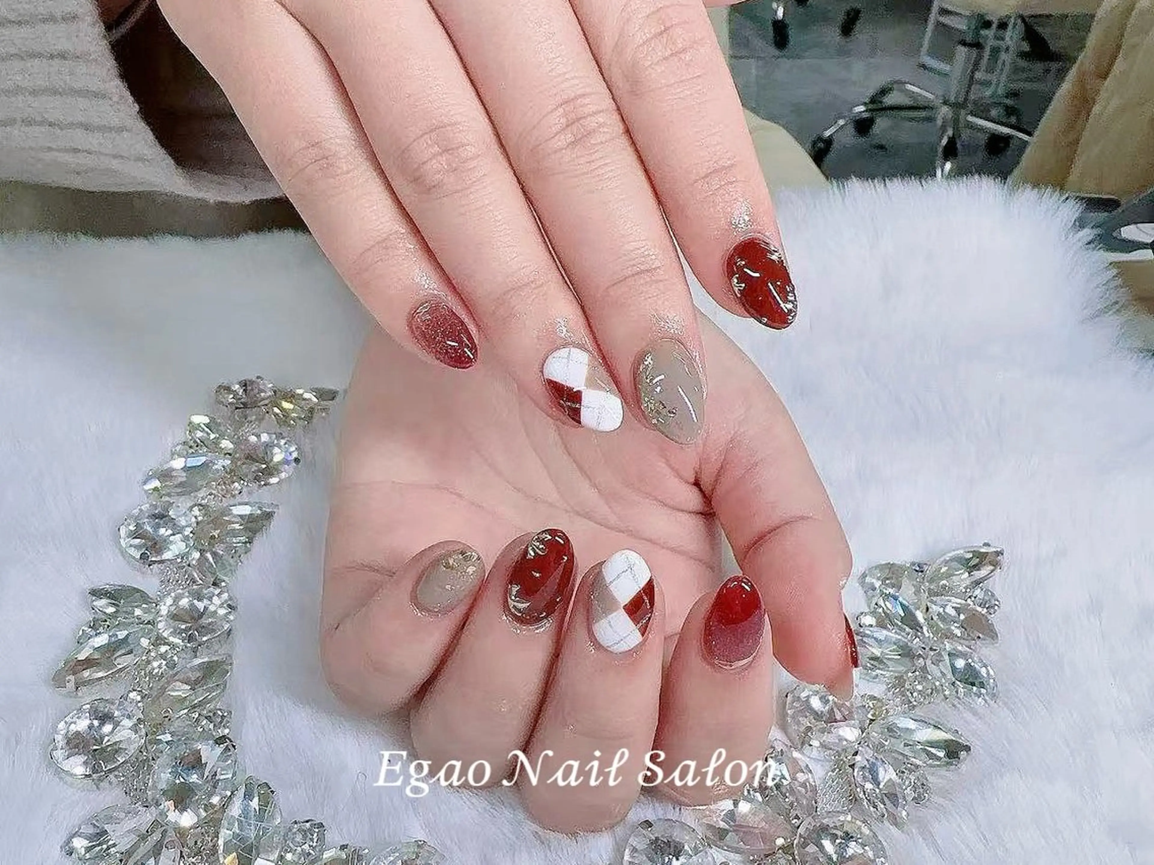 ネイル アートネイル フットネイル フレンチネイル ジェルネイル 持ち込み ハンドネイル Egao Nail錦糸町店のネイルデザイン