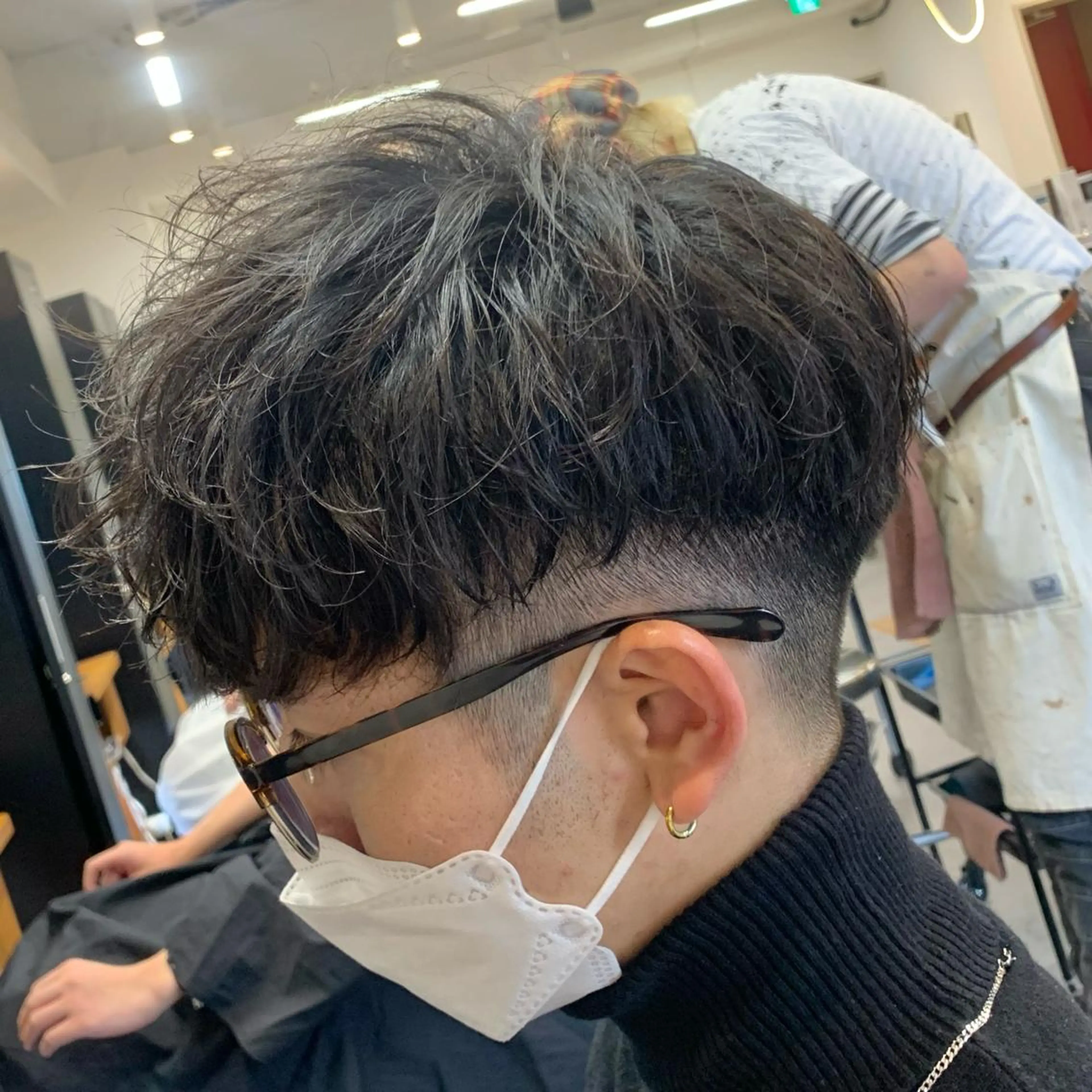 ショート パーマ メンズ マッシュ メンズパーマ カット パーマ メンズ特化美容師/ 藤戸 椋のヘアスタイル