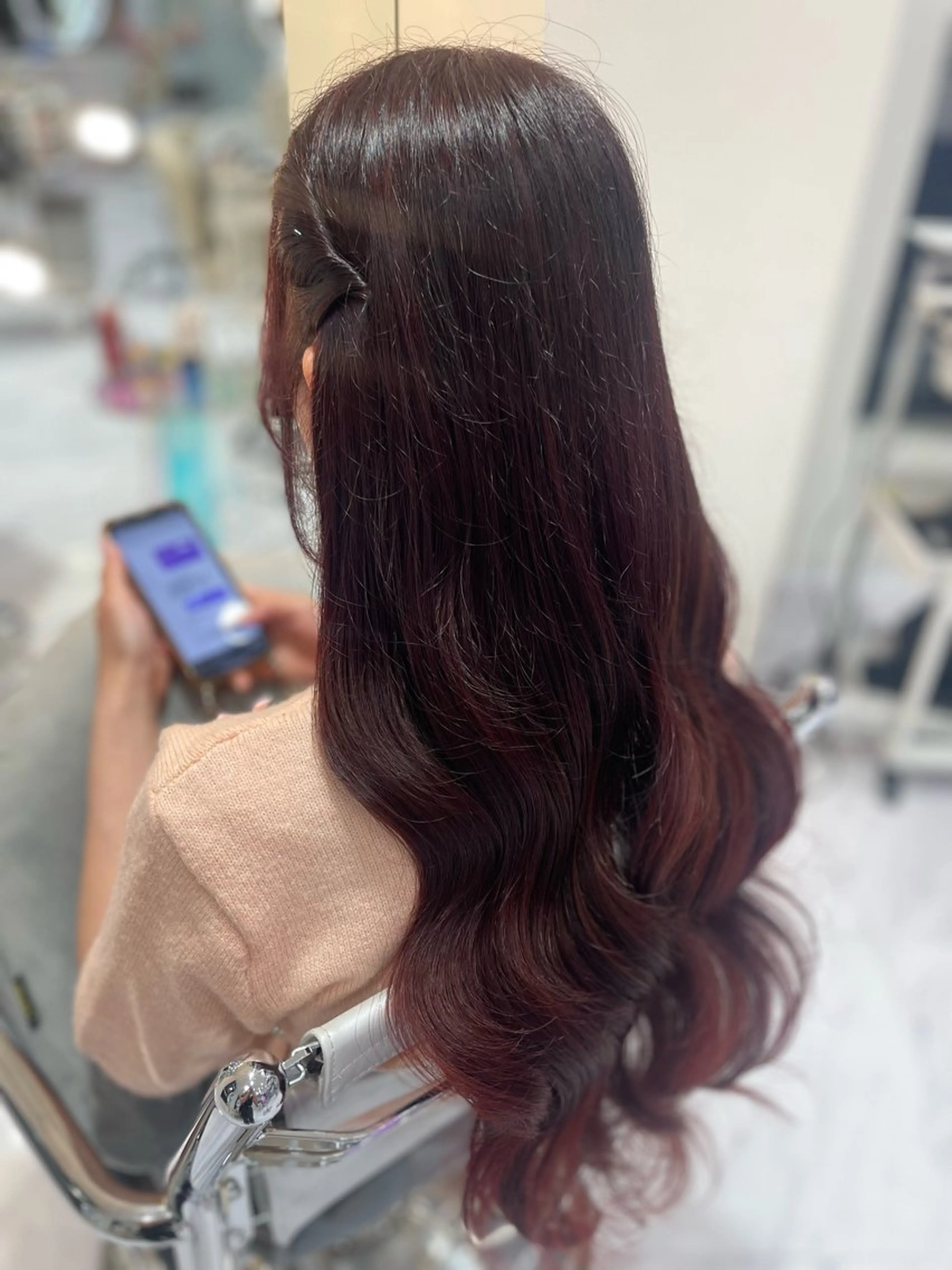 カラー ヘアアレンジ レッドカラー カット ヘアカラー 🎀MONA あまね🎀のヘアスタイル