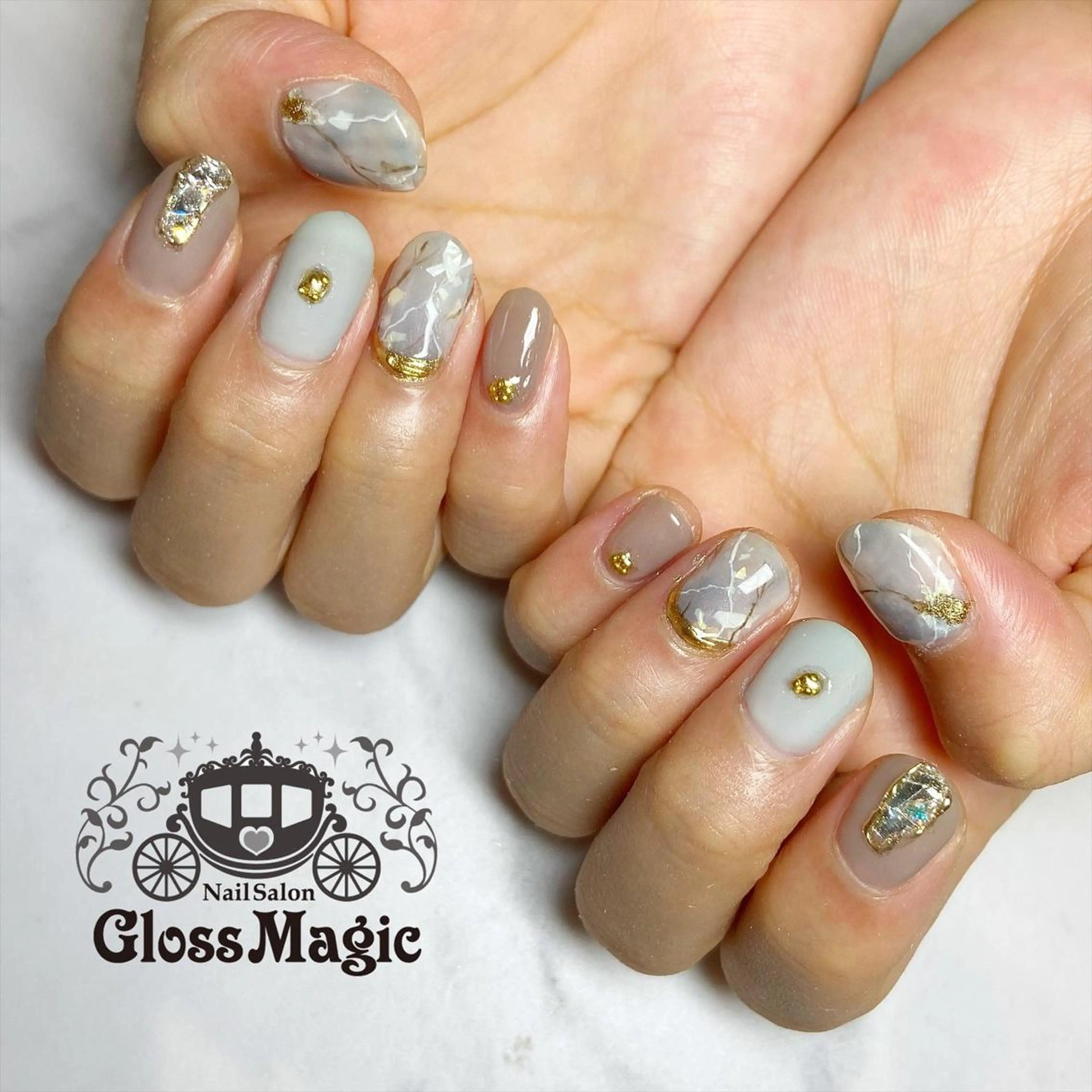 ネイル 持ち込み ショートネイル ハンドネイル YUN 💅のネイルデザイン