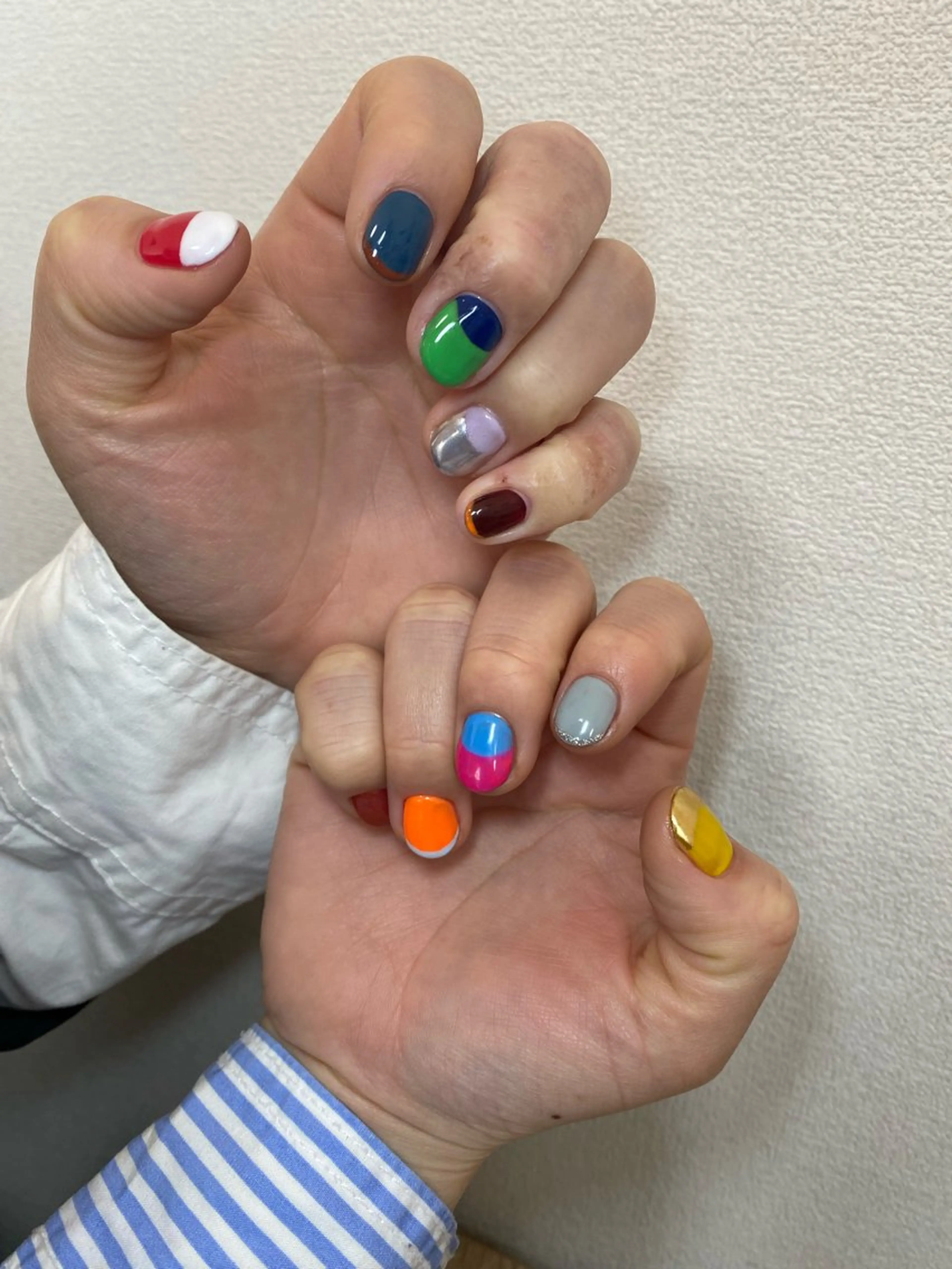 ネイル フレンチネイル ハンドネイル 自宅サロン FeelFreeのマツエク・マツパデザイン