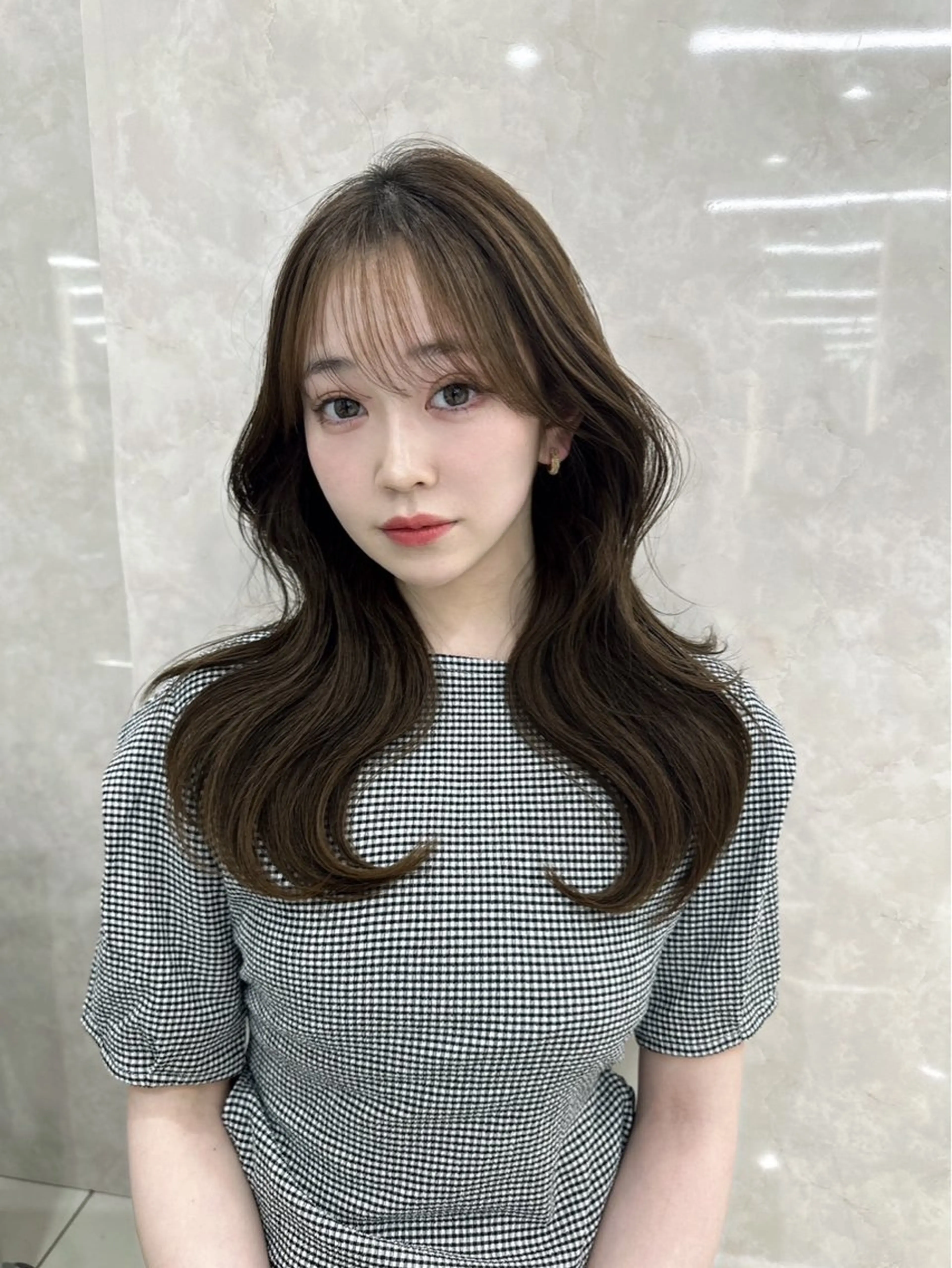 セミロング 森田 真由香のヘアスタイル
