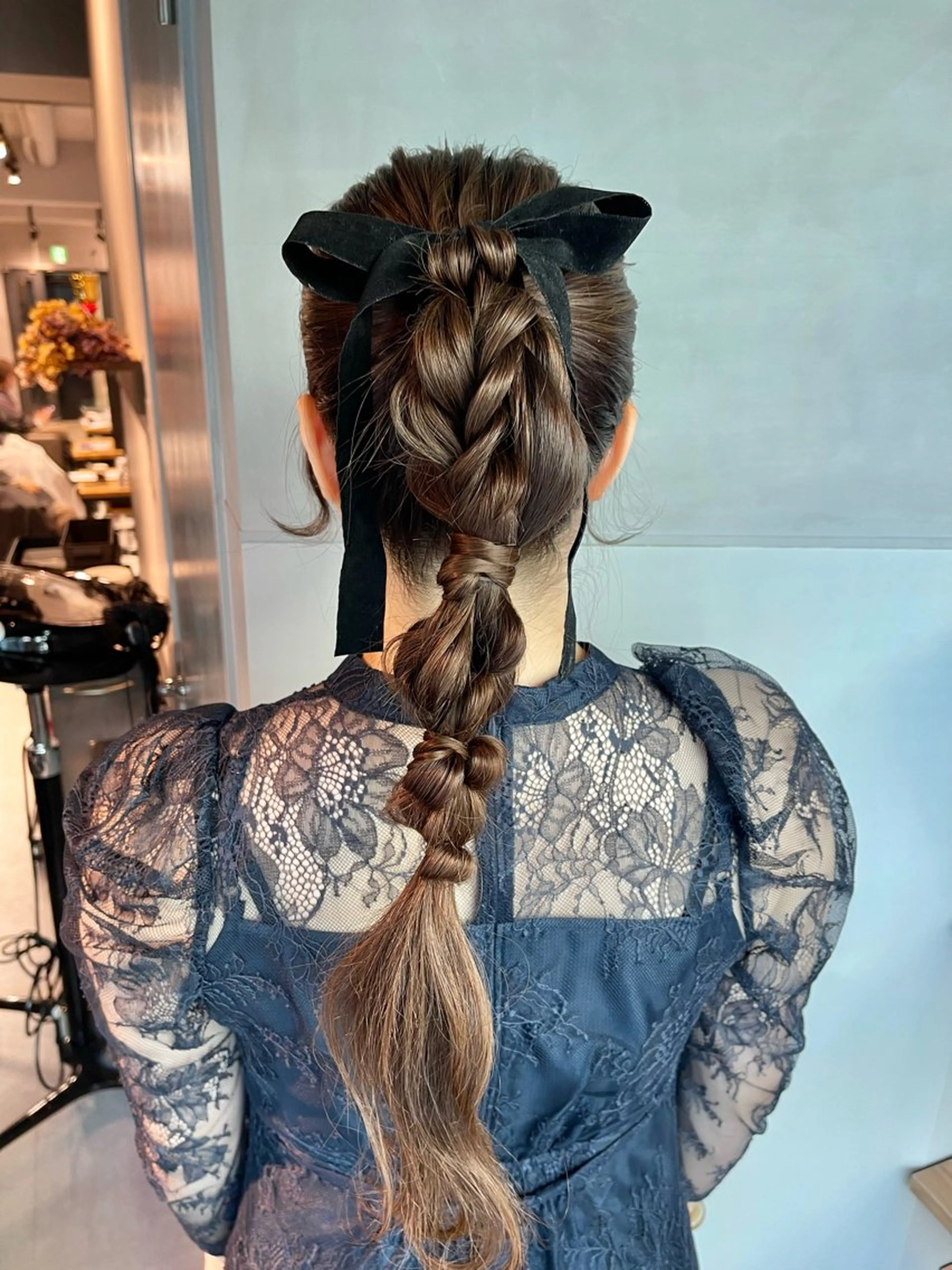 ヘアアレンジ ポニーテール 結婚式・ブライダル 卒業式のヘアスタイル ヘアセット charm《銀座》 ヘアセット/縮毛矯正のヘアスタイル