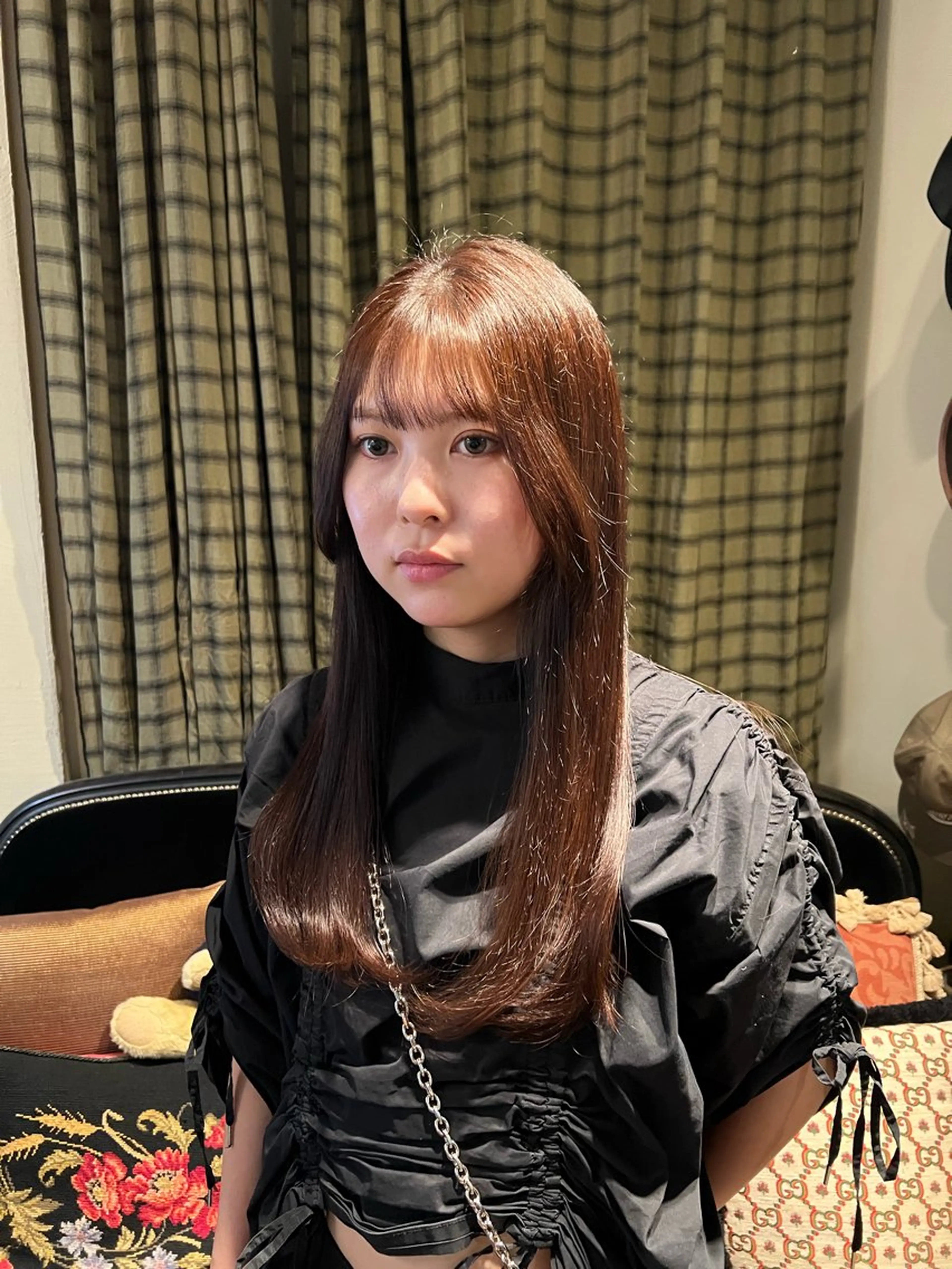 カラー ブラウンカラー アイブロウ&マツパ カラーモデルまなみの眉毛・アイブロウイメージ