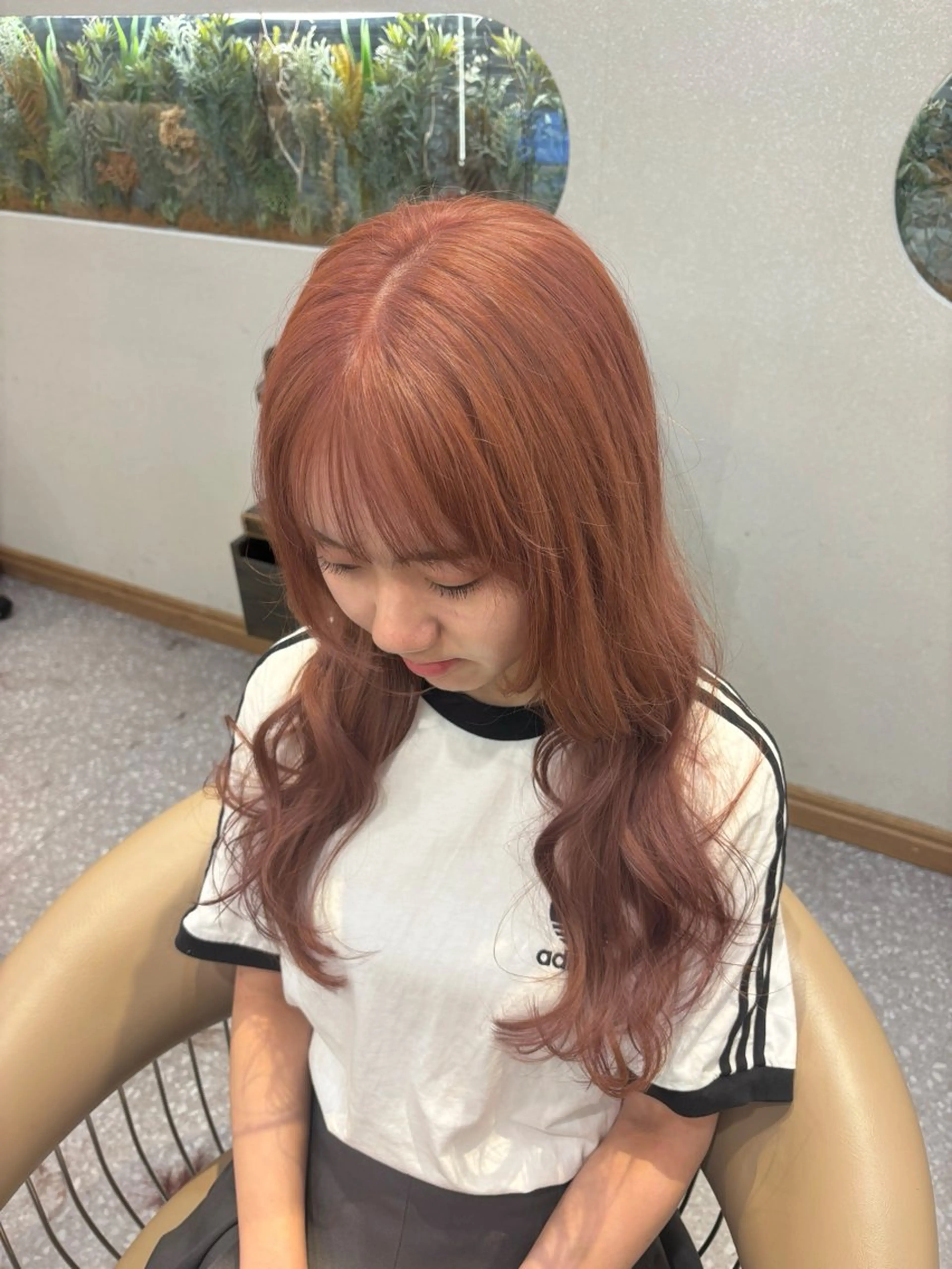 ロング カラー ヘアカラー 梅田美容室 山崎海波のヘアスタイル