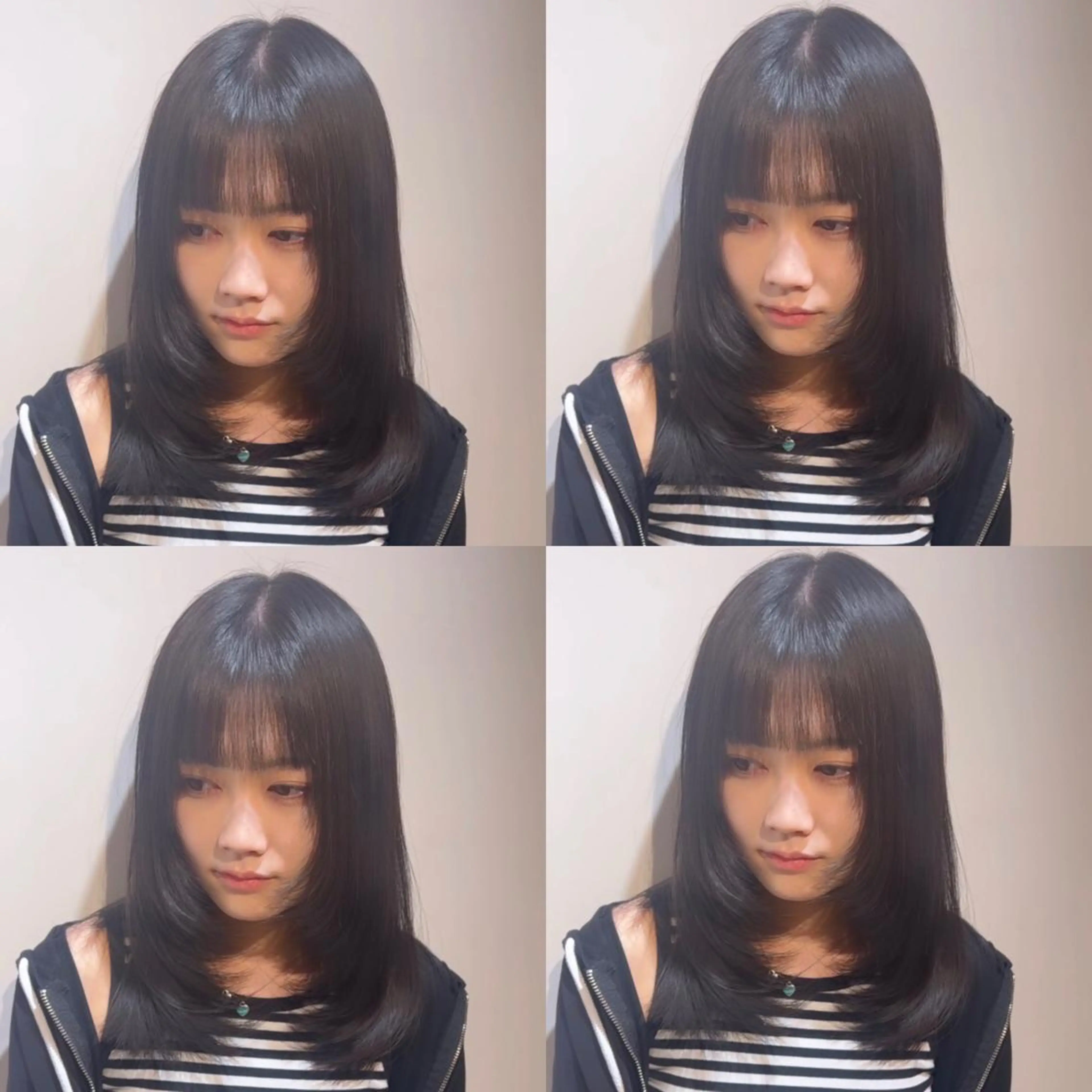 ミディアム カラー カット ヘアカラー トリートメント レイヤー×髪質改善 マネージャー安藤光司のヘアスタイル