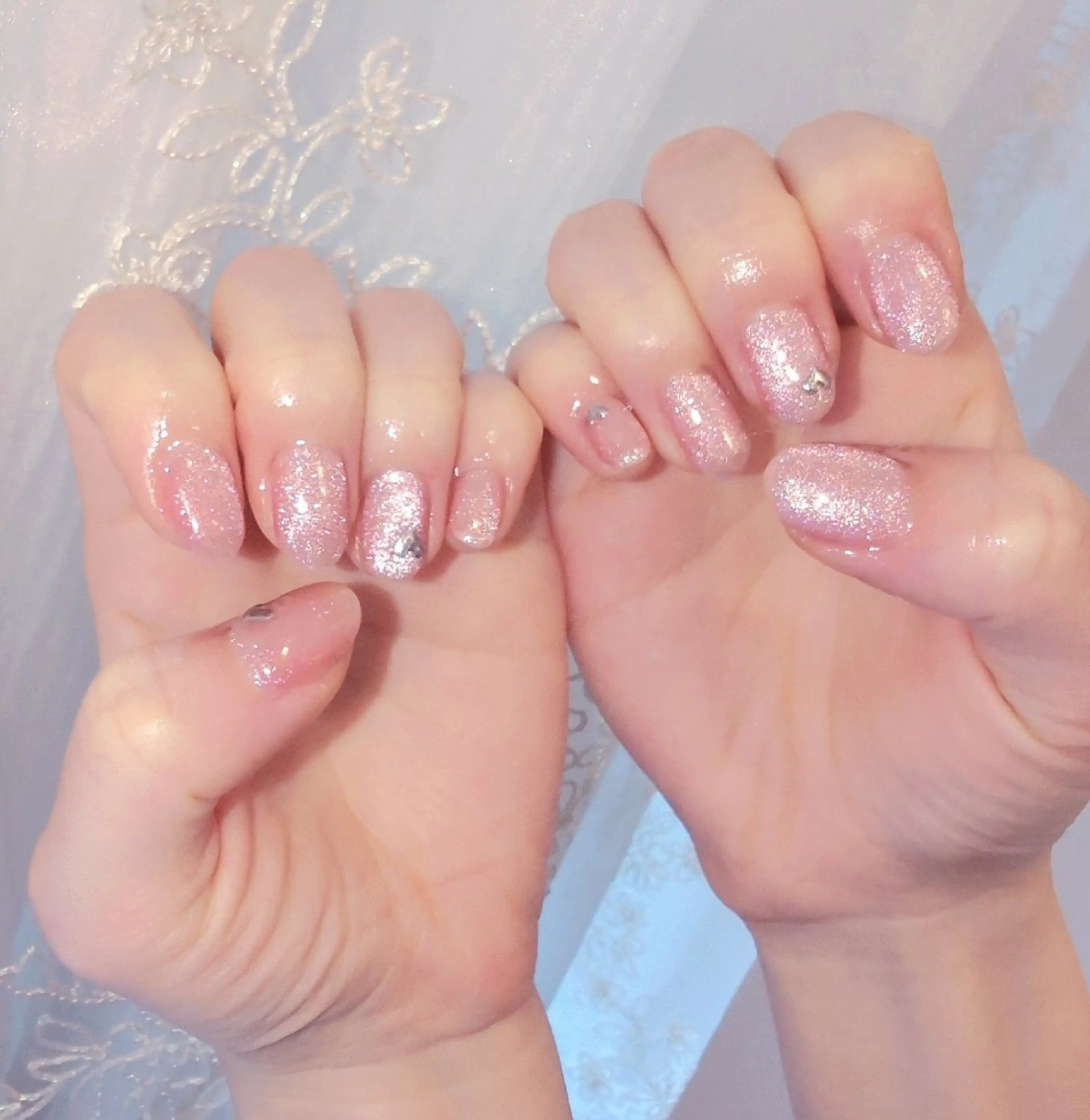 ネイル 長さ出し ジェルネイル 韓国ネイル マグネットネイル ニュアンスネイル I LOVE ME NAIL.｡.:*♡のネイルデザイン