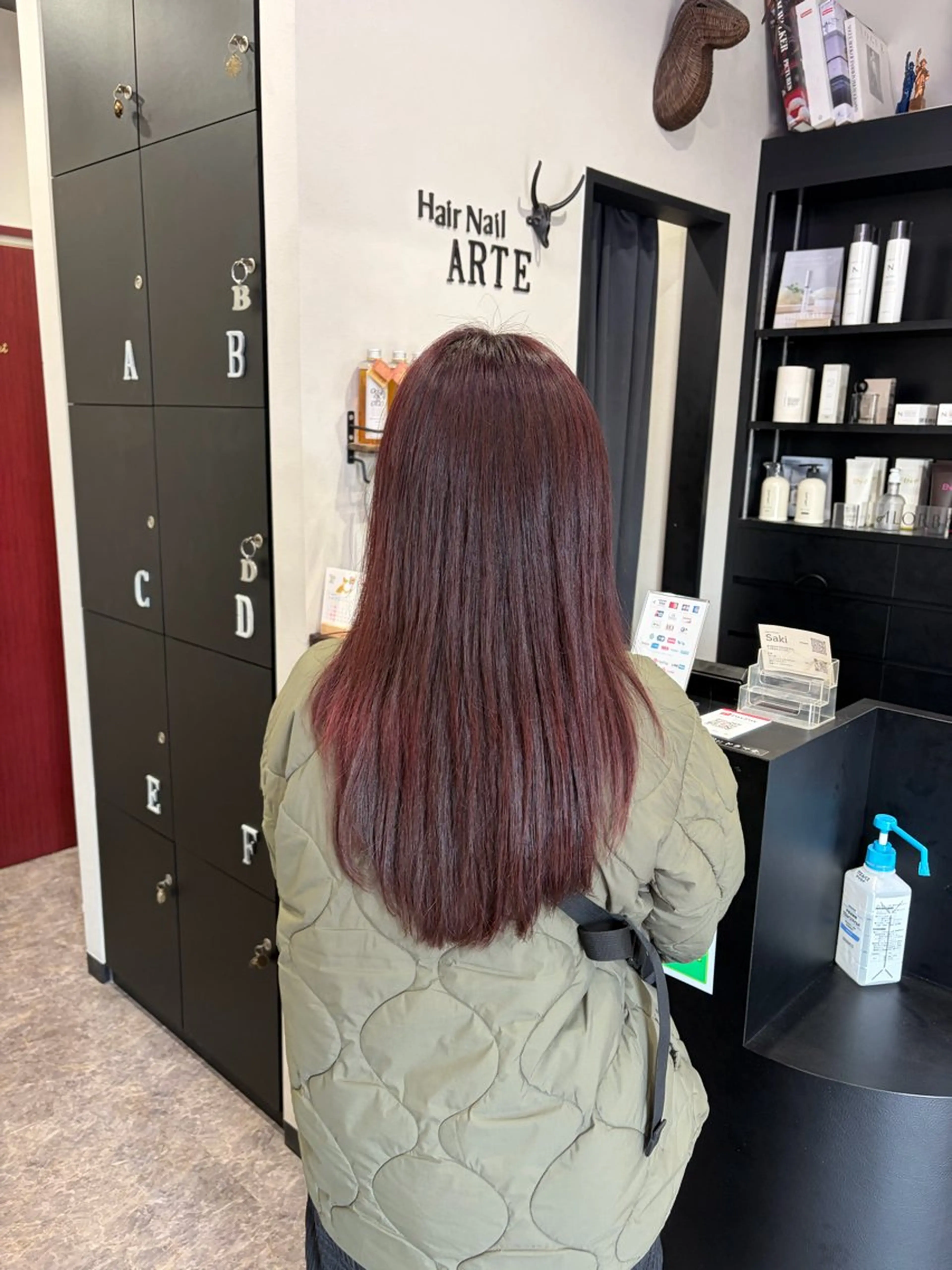 ロング カラー カット ヘアカラー 友滝 真菜美のヘアスタイル