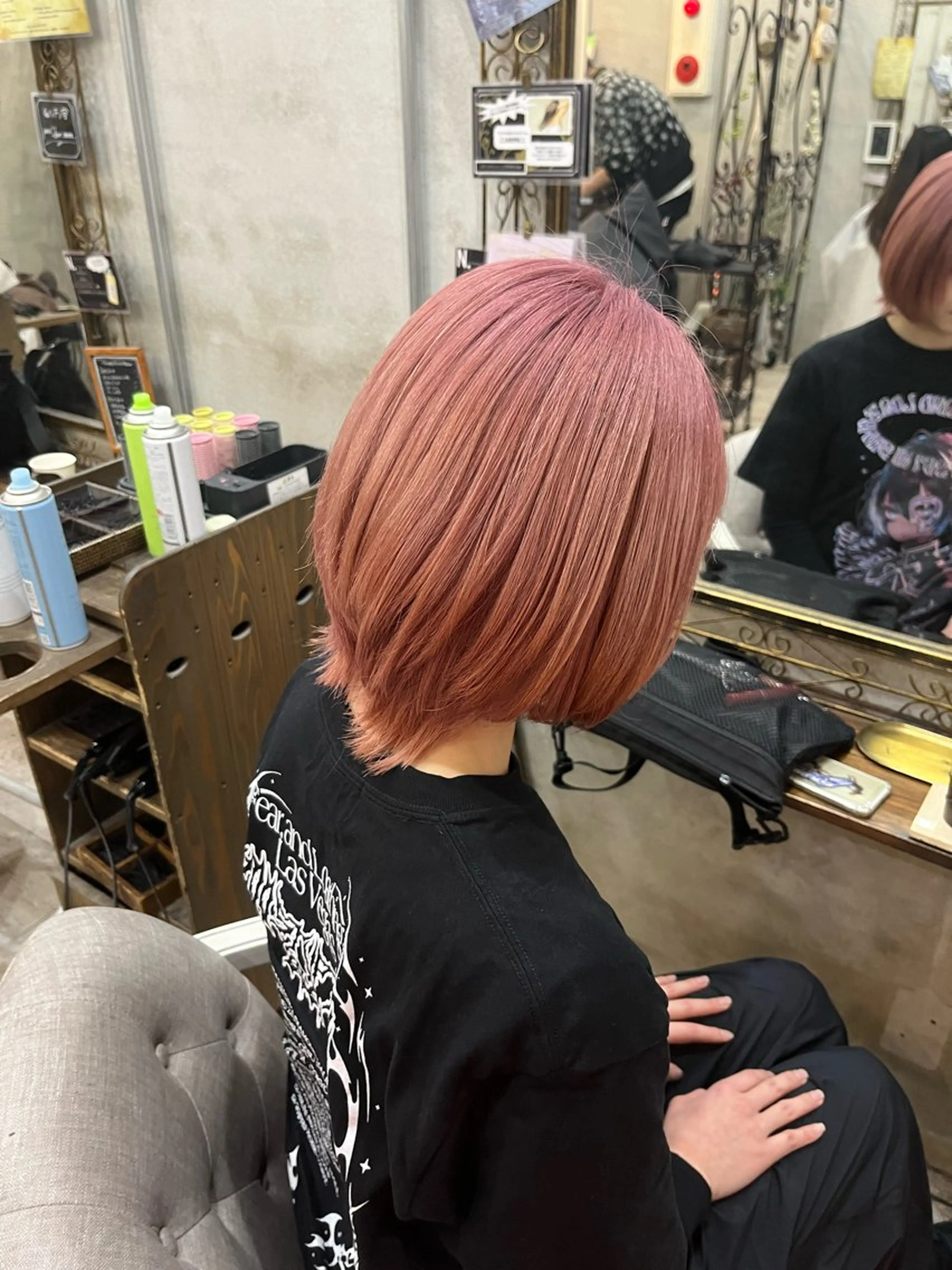 ミディアム カラー ヘアカラー トリートメント 艶髪/ハイトーン/ ヘアセット/モエノのヘアスタイル