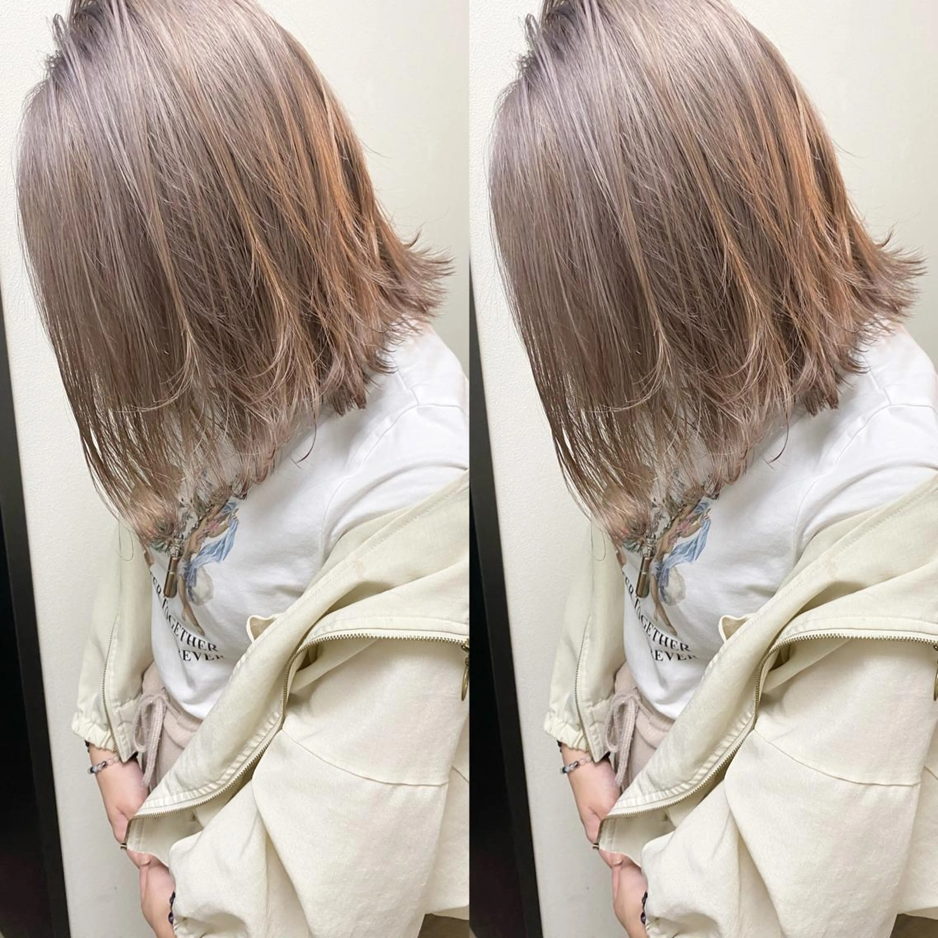 ミディアム カラー ⭐️横浜ブリーチ特化 美容師　堤涼⭐️のヘアスタイル