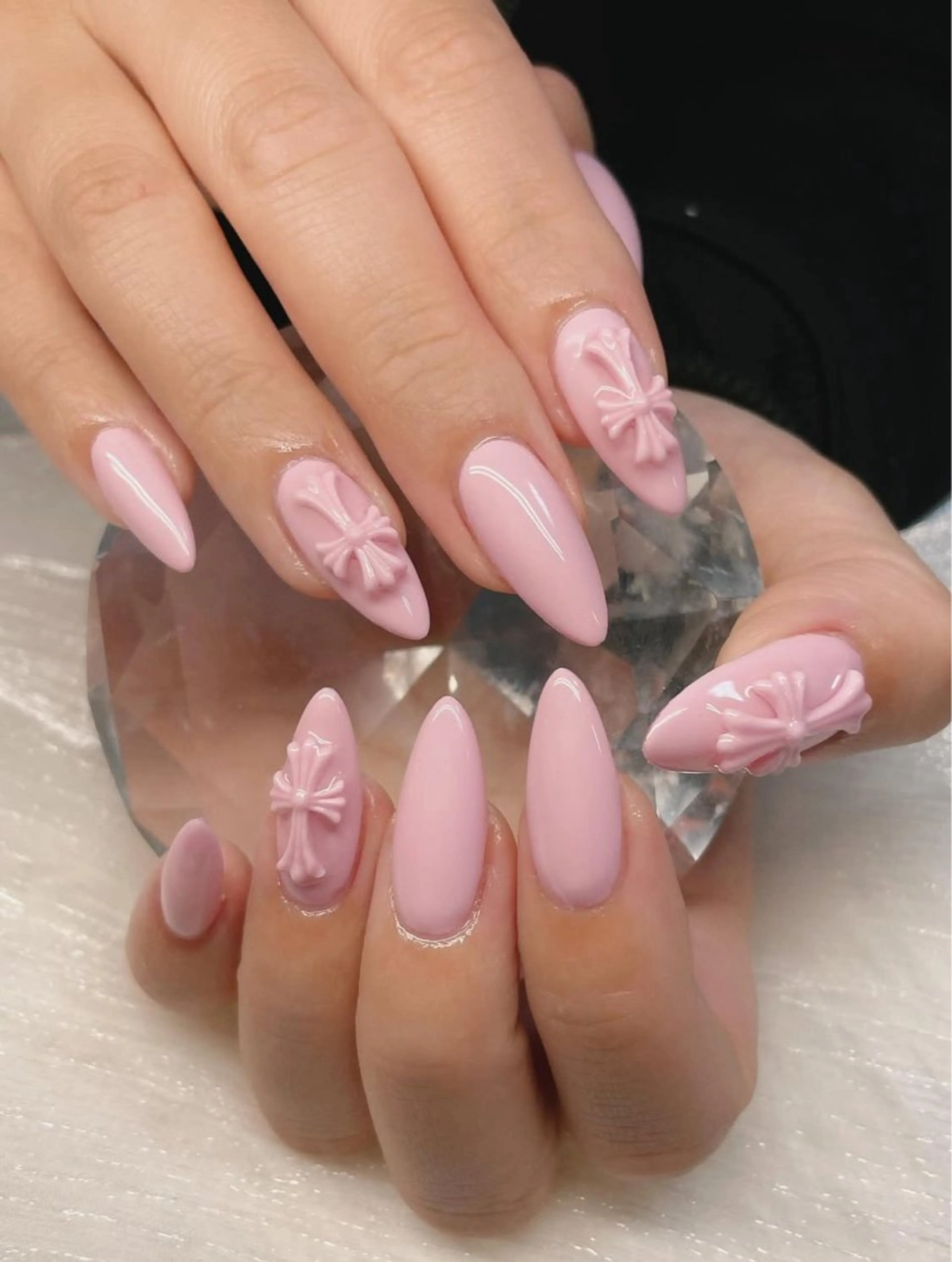 ネイル アートネイル オーロラネイル チークネイル 長さ出し フットネイル ハンドネイル 銀河_ Chan nailsのネイルデザイン