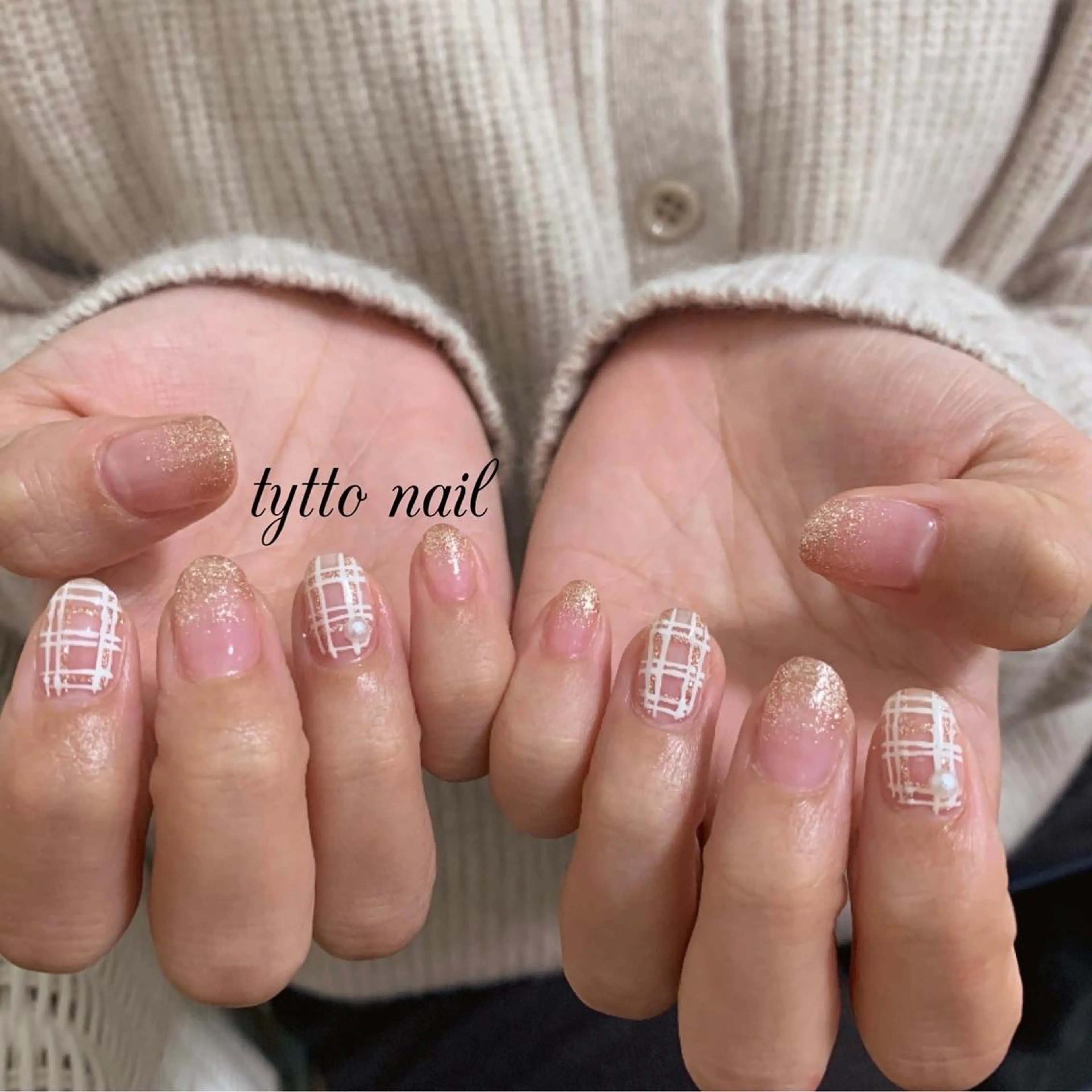 ネイル グラデーション ラメ(グリッター) ラメグラデーション ハンドネイル tytto nail ❤︎‪‪eri‪‪のネイルデザイン