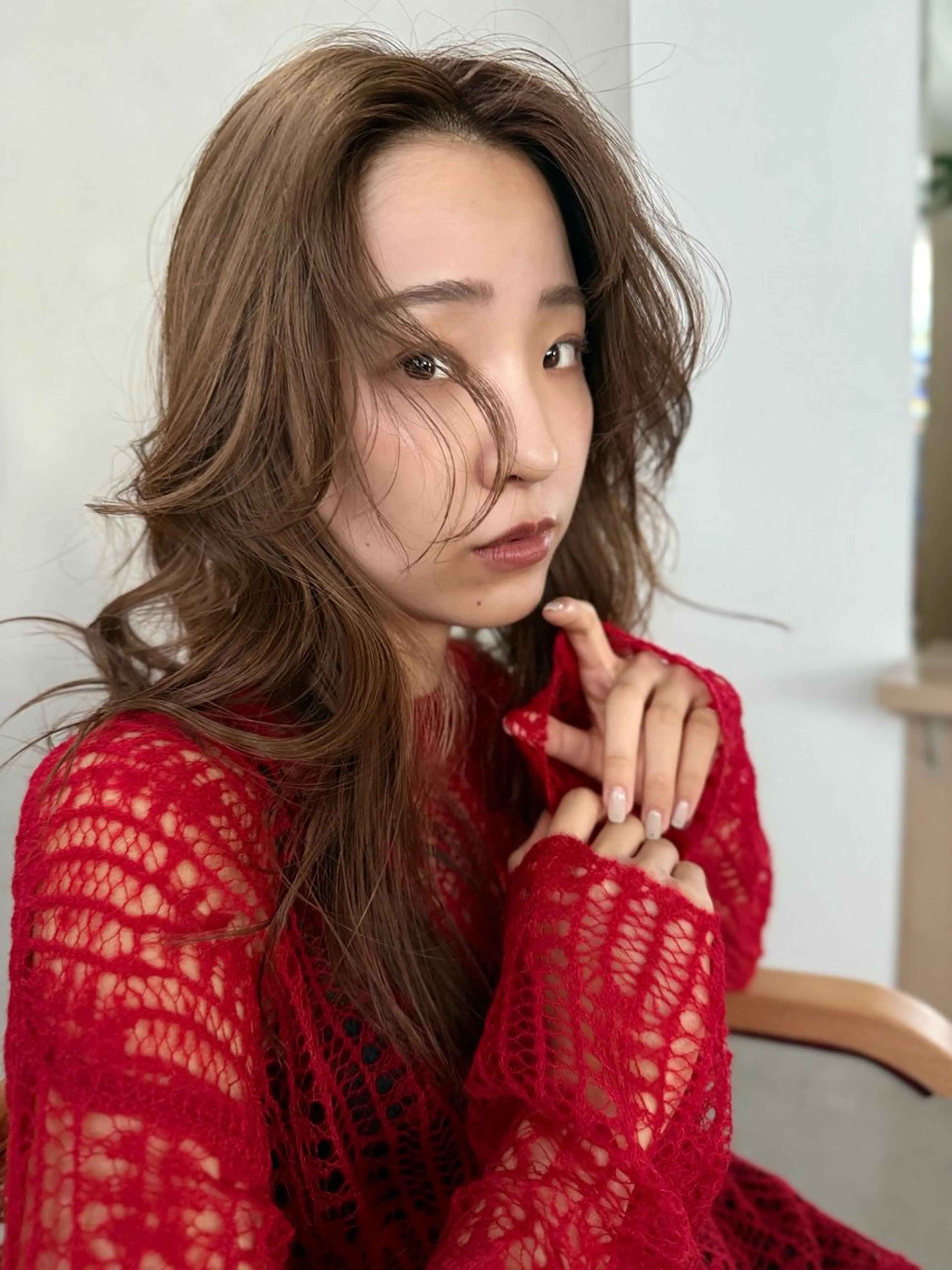 ロング カット ヘアカラー 透明感カラー/似合わ せカット/大島実加永のヘアスタイル