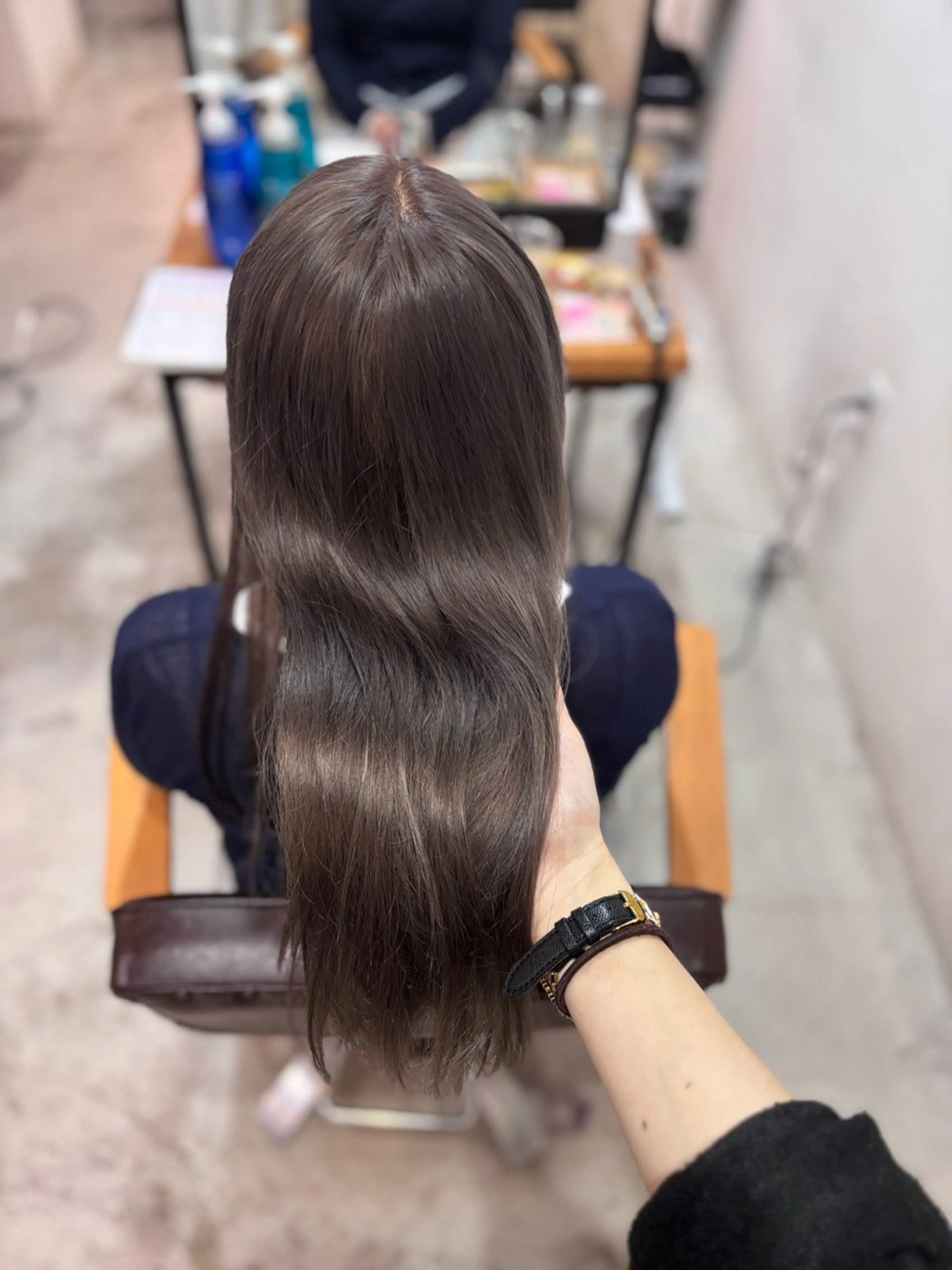 ロング ヘアカラー トリートメント rink / 髪質改善✖️レイヤーのヘアスタイル