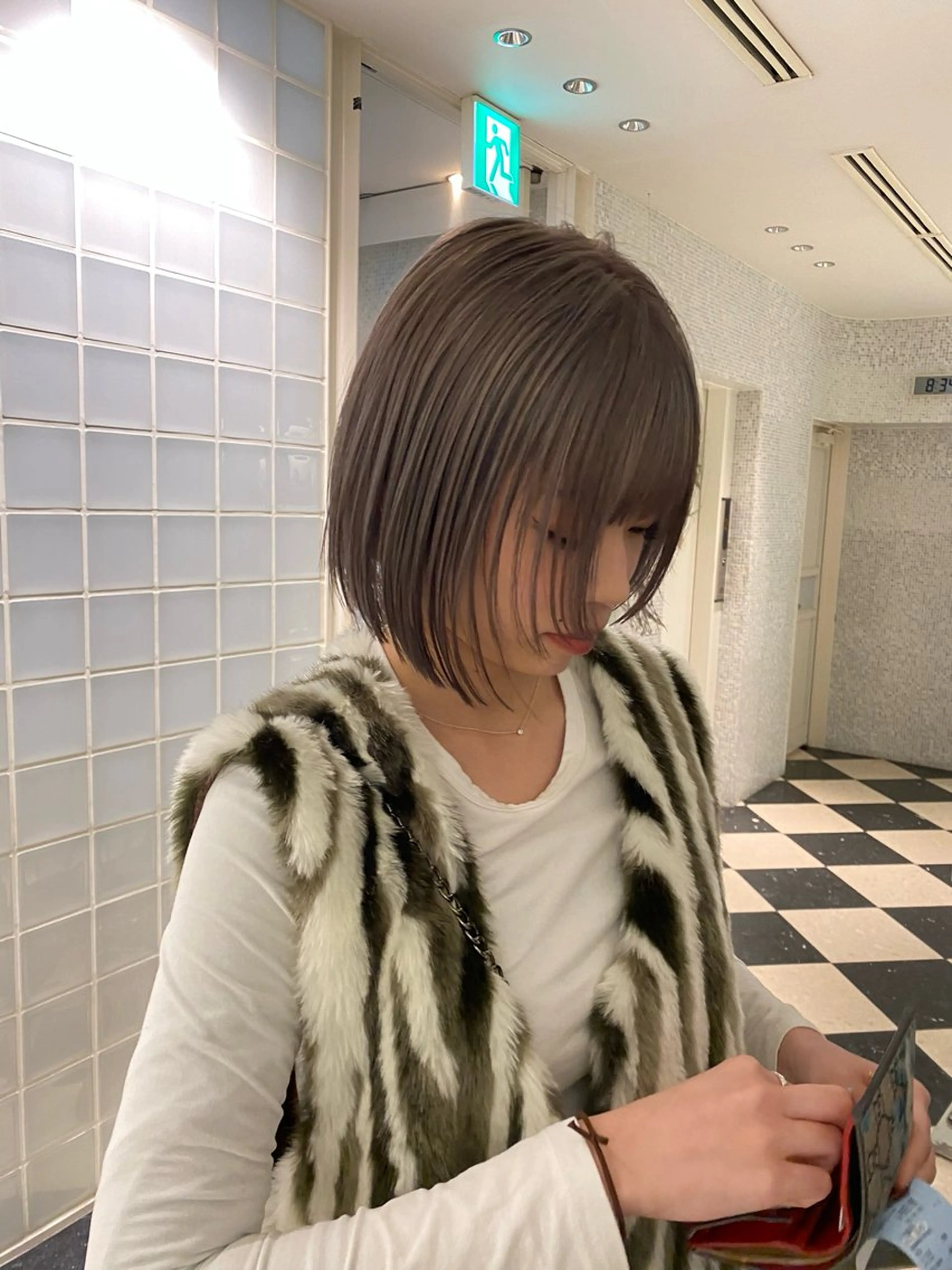 ミディアム ボブ 高山沙来/ストレート パーマ特化/縮毛矯正のヘアスタイル