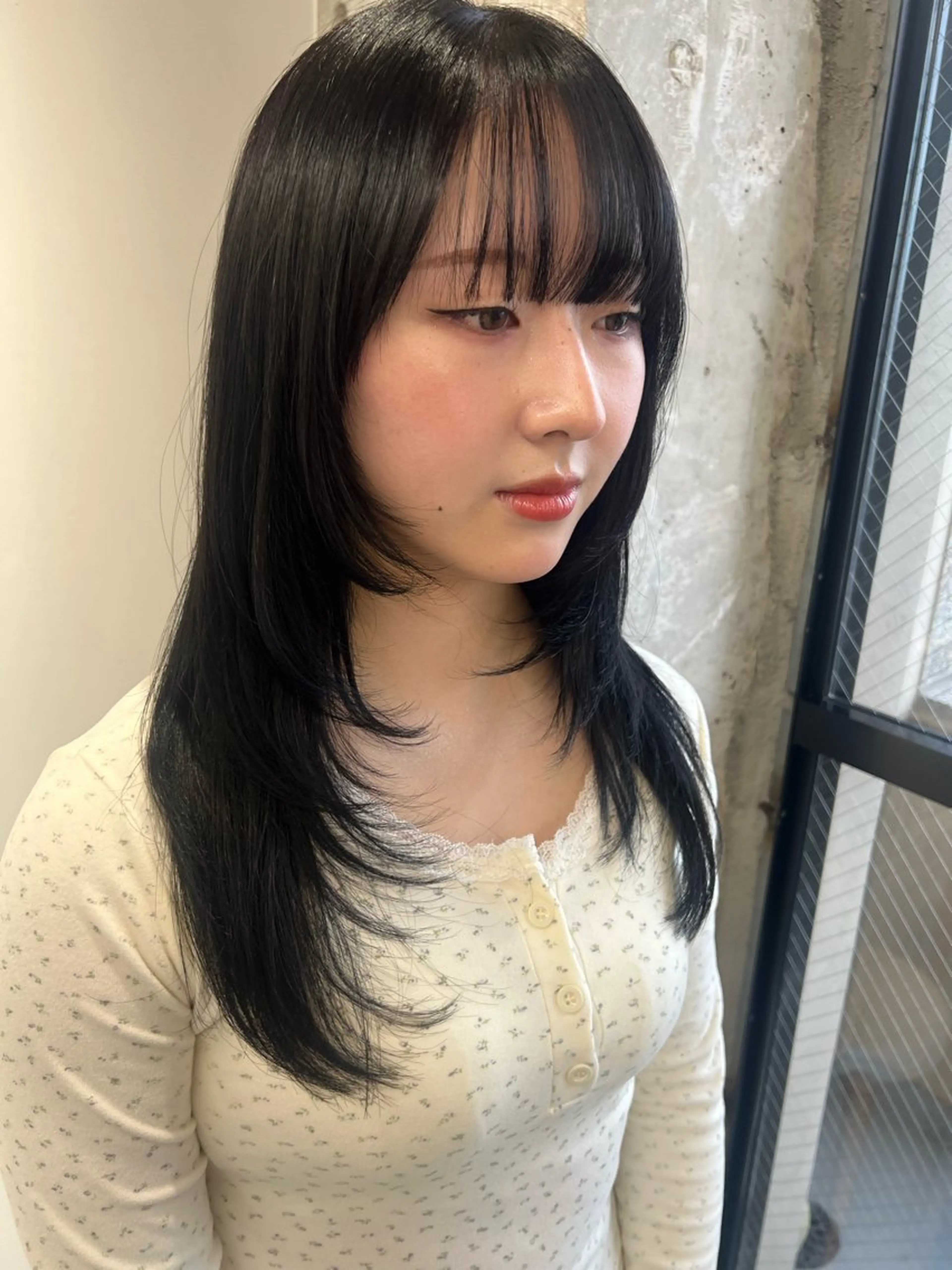 🇰🇷韓国ヘアカット+カラー+髪質改善トリートメント🍎の写真