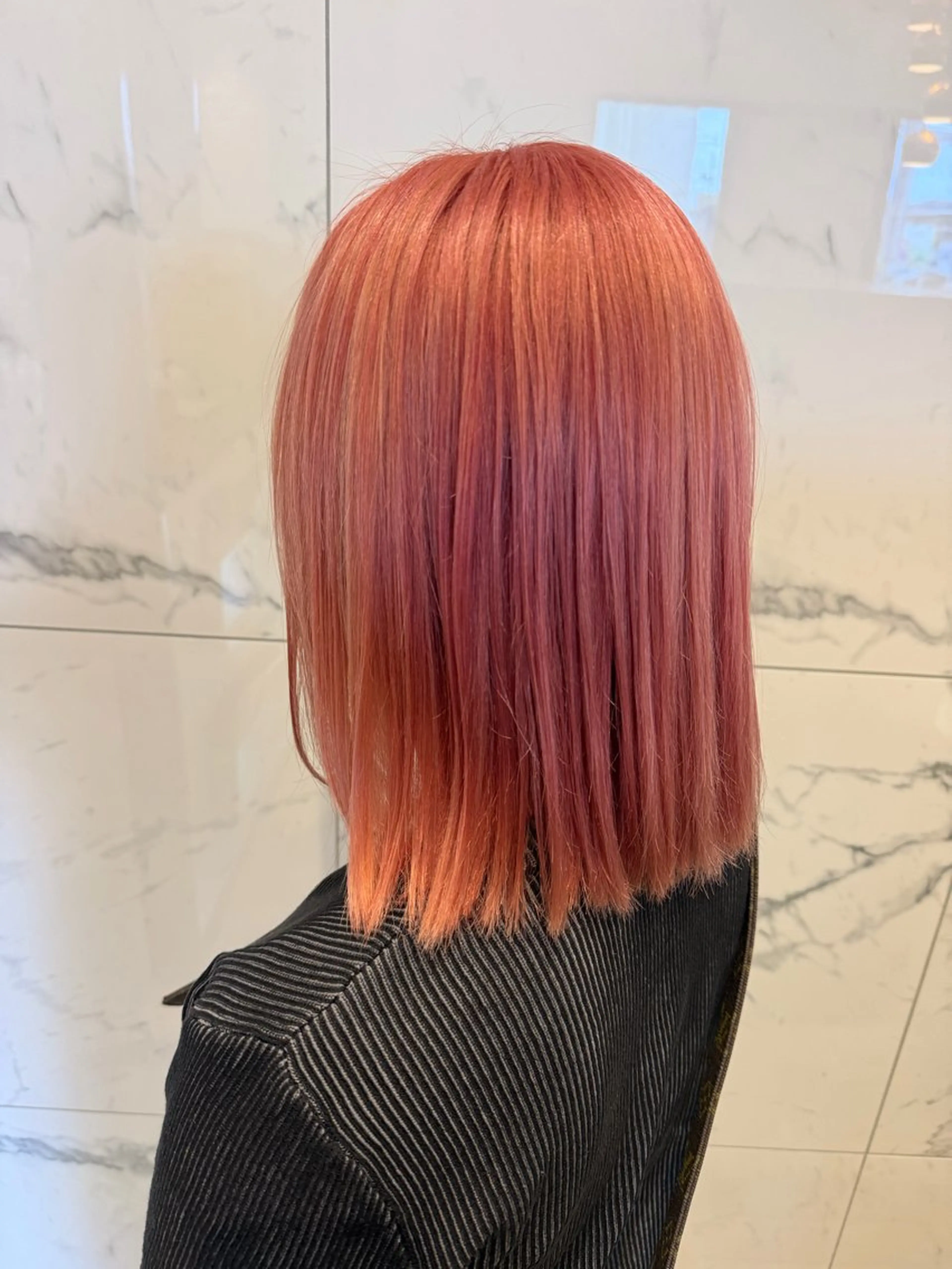 カラー ピンクカラー ヘアカラー 木村 綺音のヘアスタイル