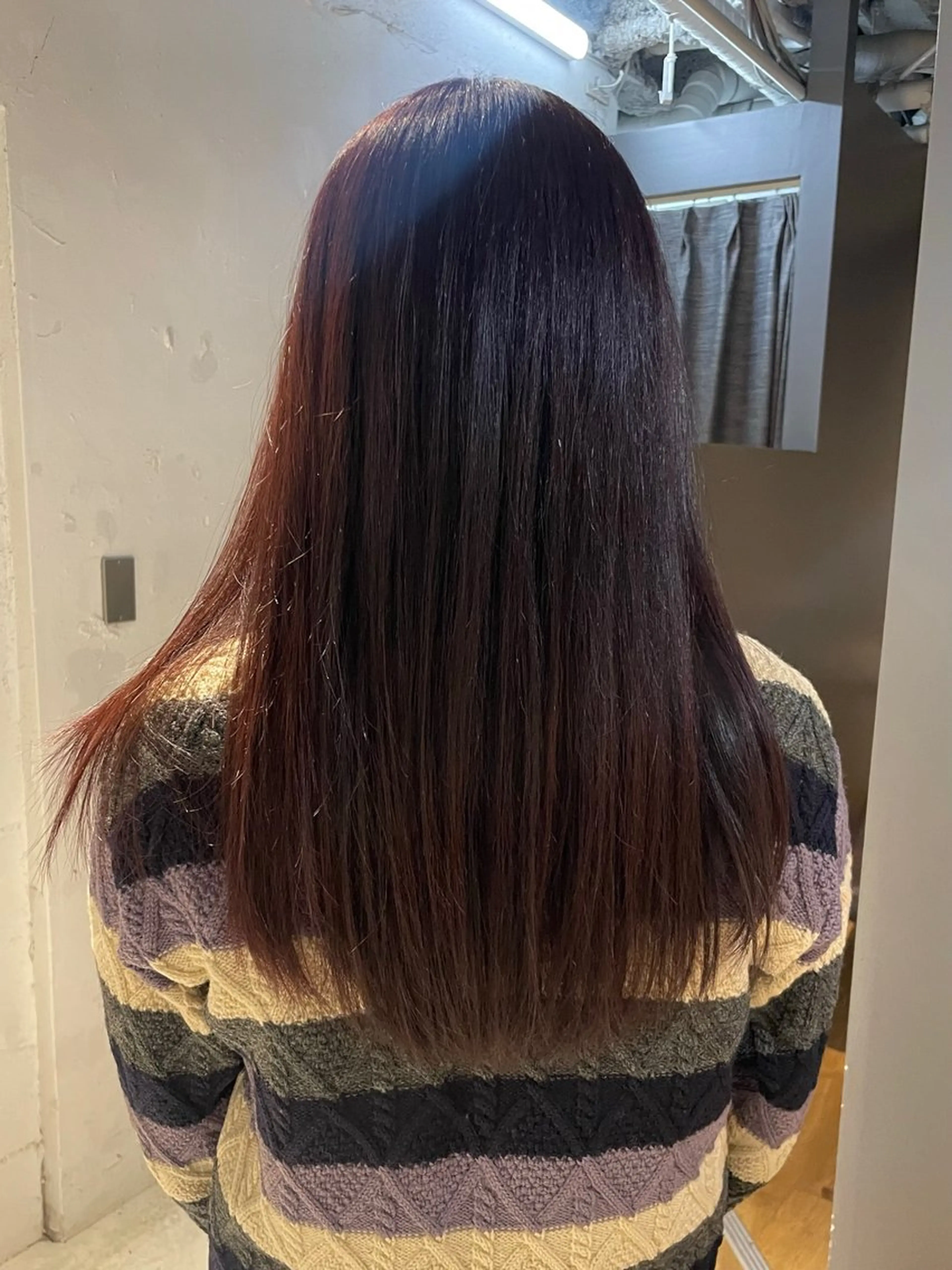 ミディアム カラー ブリーチ 透明感カラー レイヤー×初 パーマ|hinakoのヘアスタイル