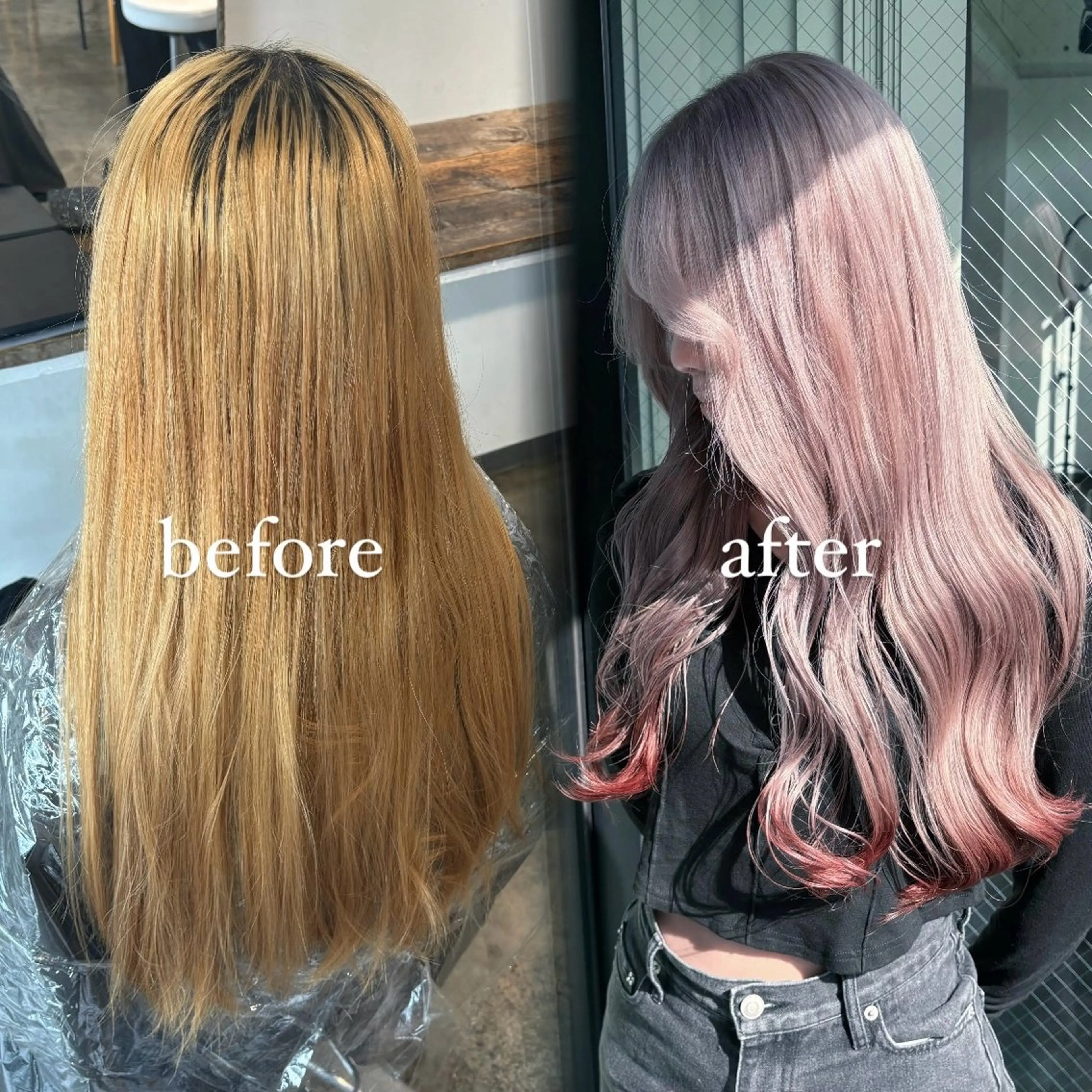 セミロング カラー 💫miyu💫デザ インカラー/アレンジのヘアスタイル