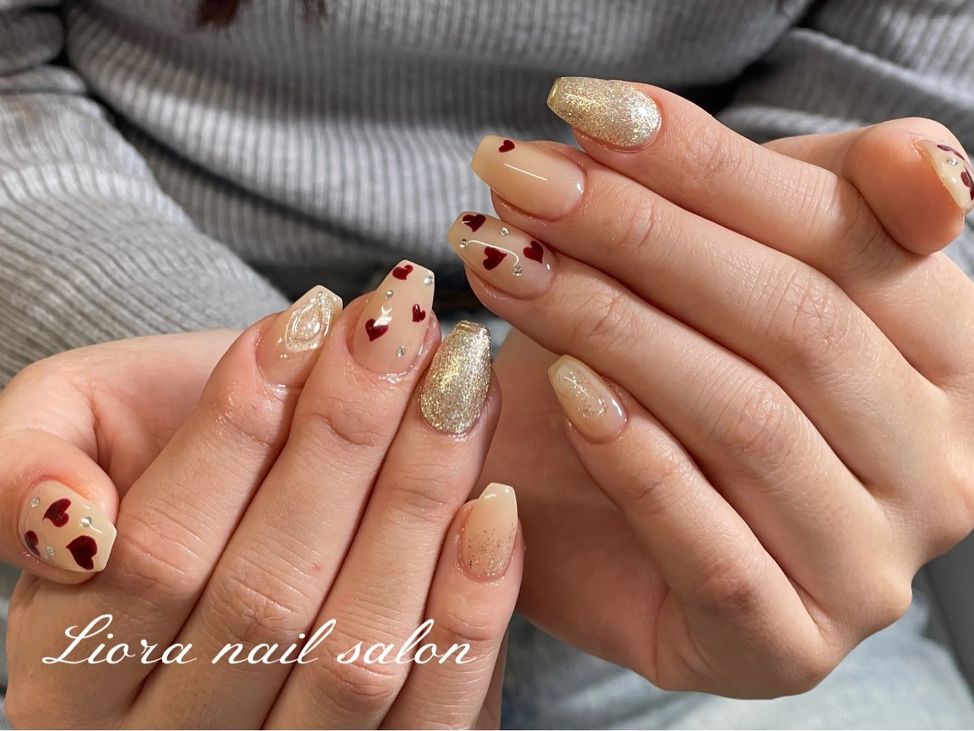 ネイル チークネイル フットネイル フレンチネイル ジェルネイル ガーリー ハンドネイル Liora nail スカルプ専門店のネイルデザイン