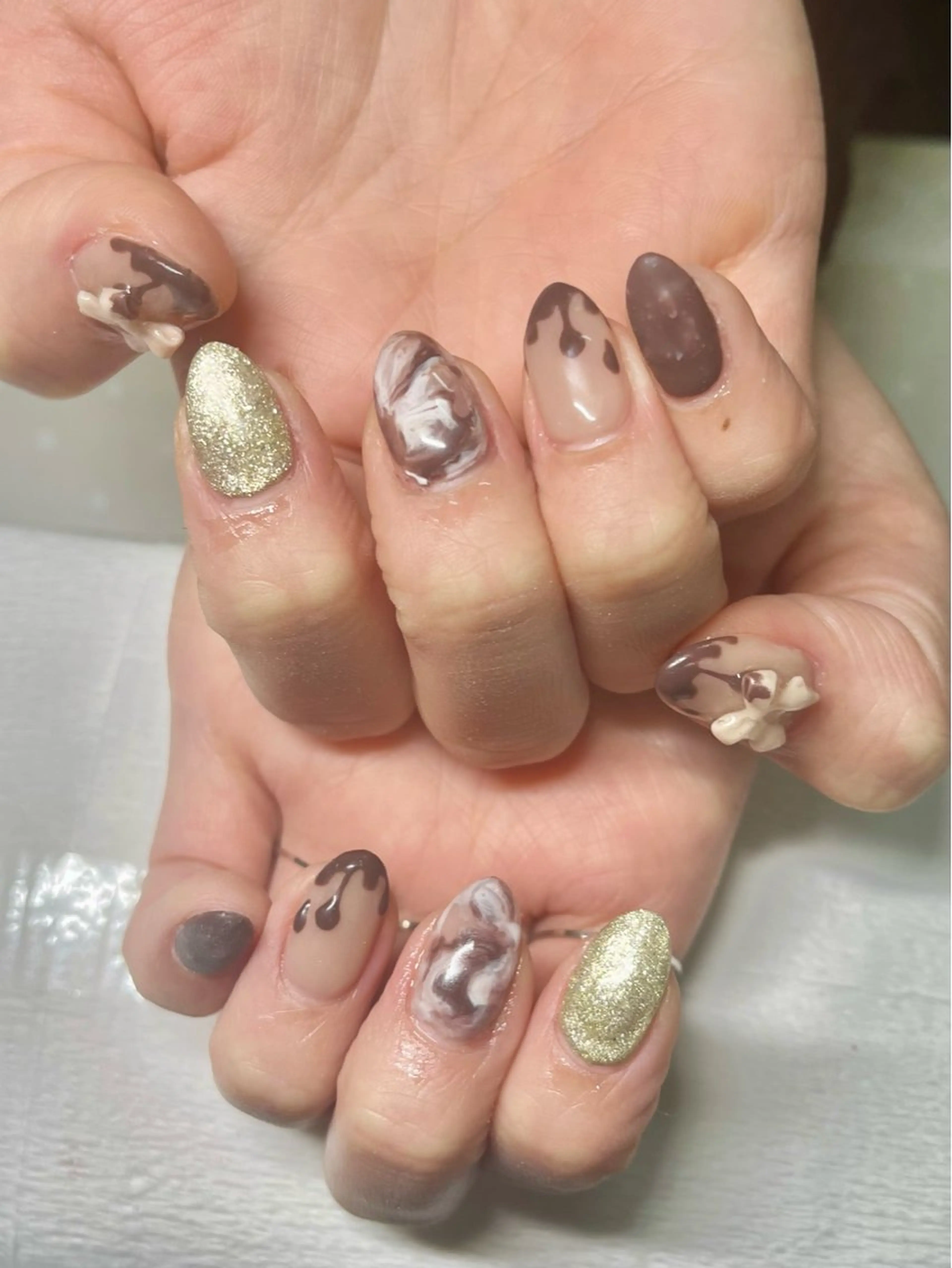 ネイル バレンタイン 新宿ネイルサロン ジェミディローサ所属・新宿ネイルサロン ジェミディローサのネイルデザイン