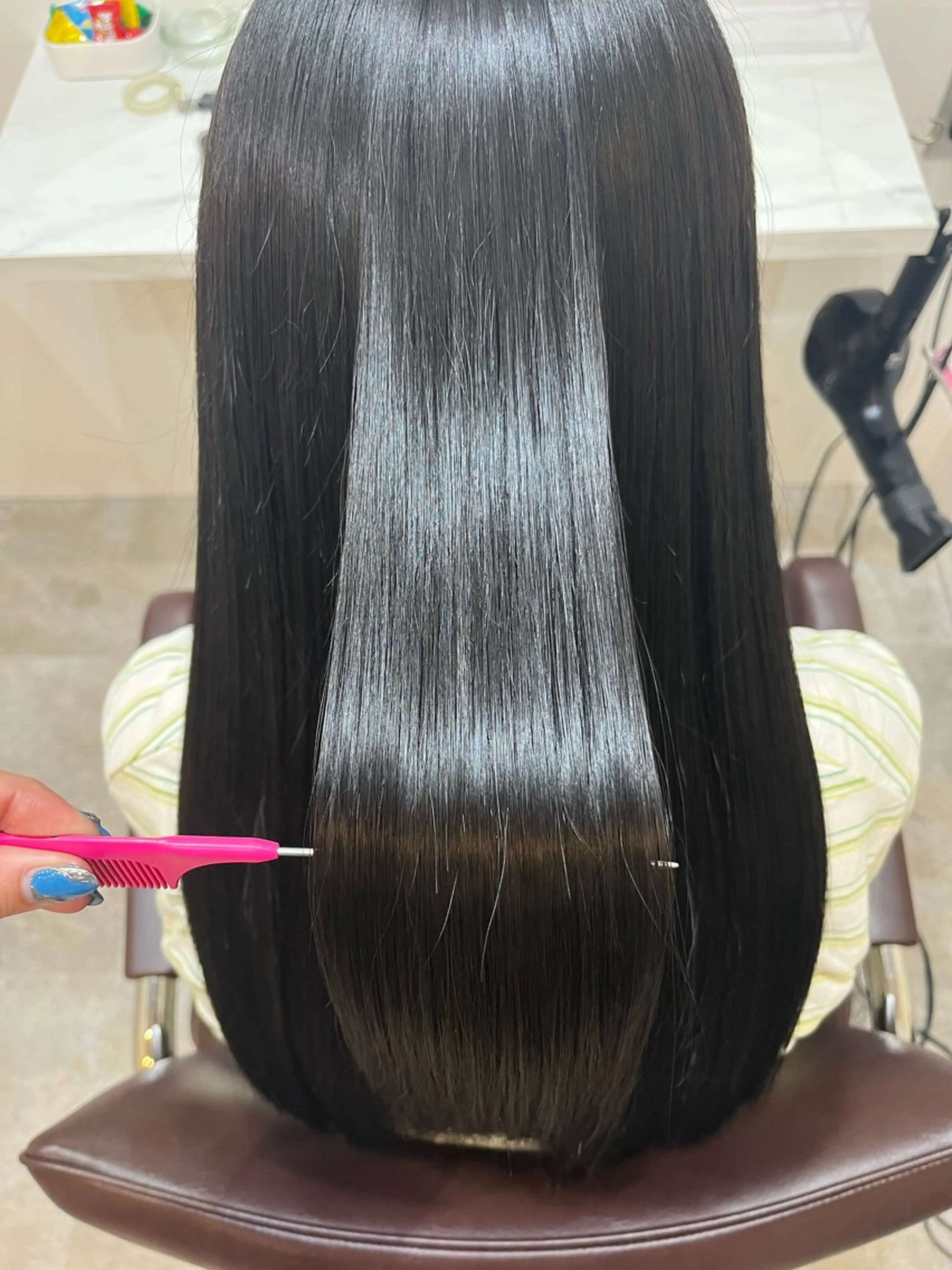 ロング カット ヘアカラー トリートメント 【髪質改善　艶髪】 布川　莉穂のヘアスタイル