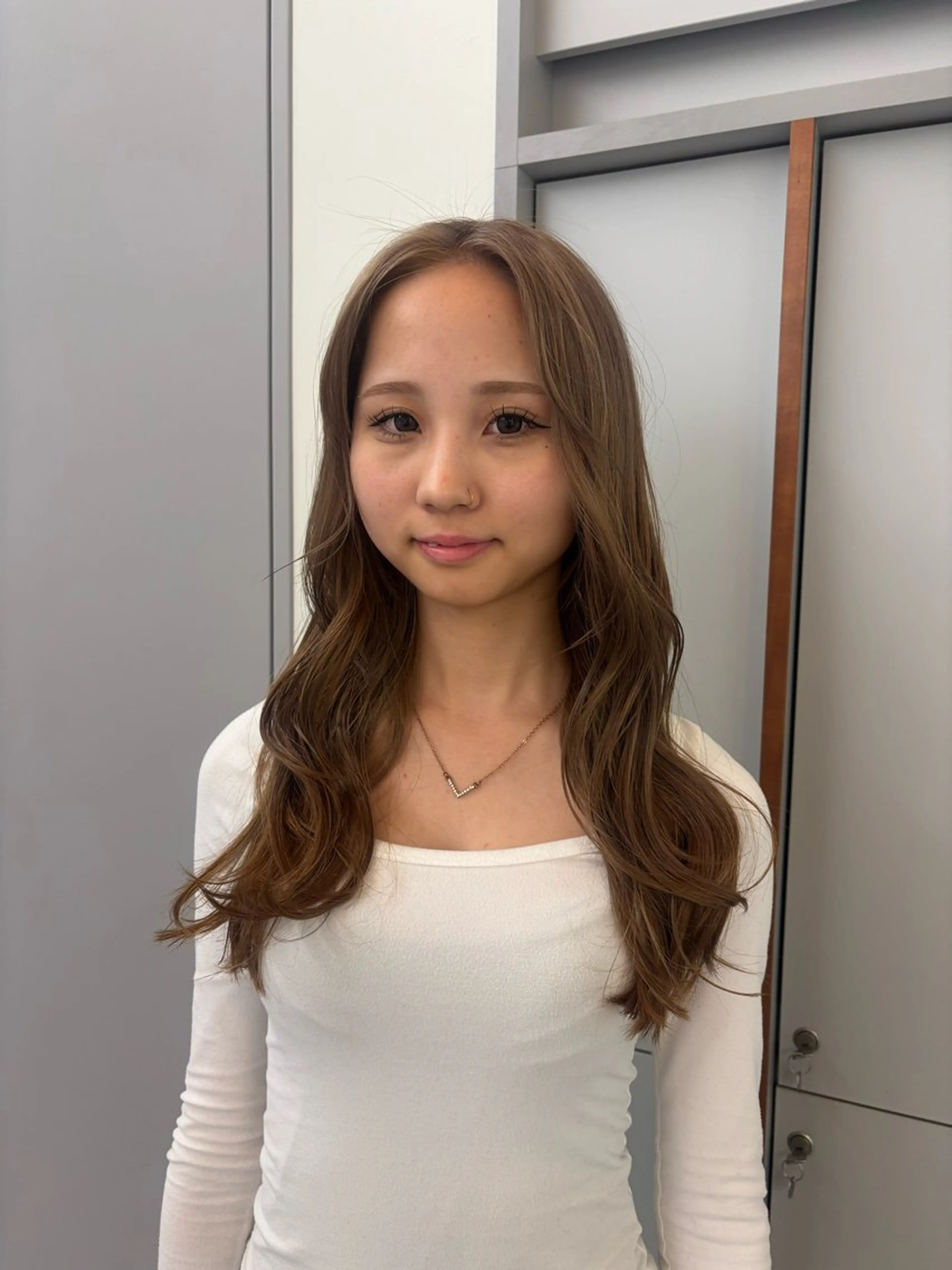 カラー ベージュカラー ブラウンカラー ブラウンベージュ ヘアカラー カラーモデル 🪐Sena⭐️のヘアスタイル