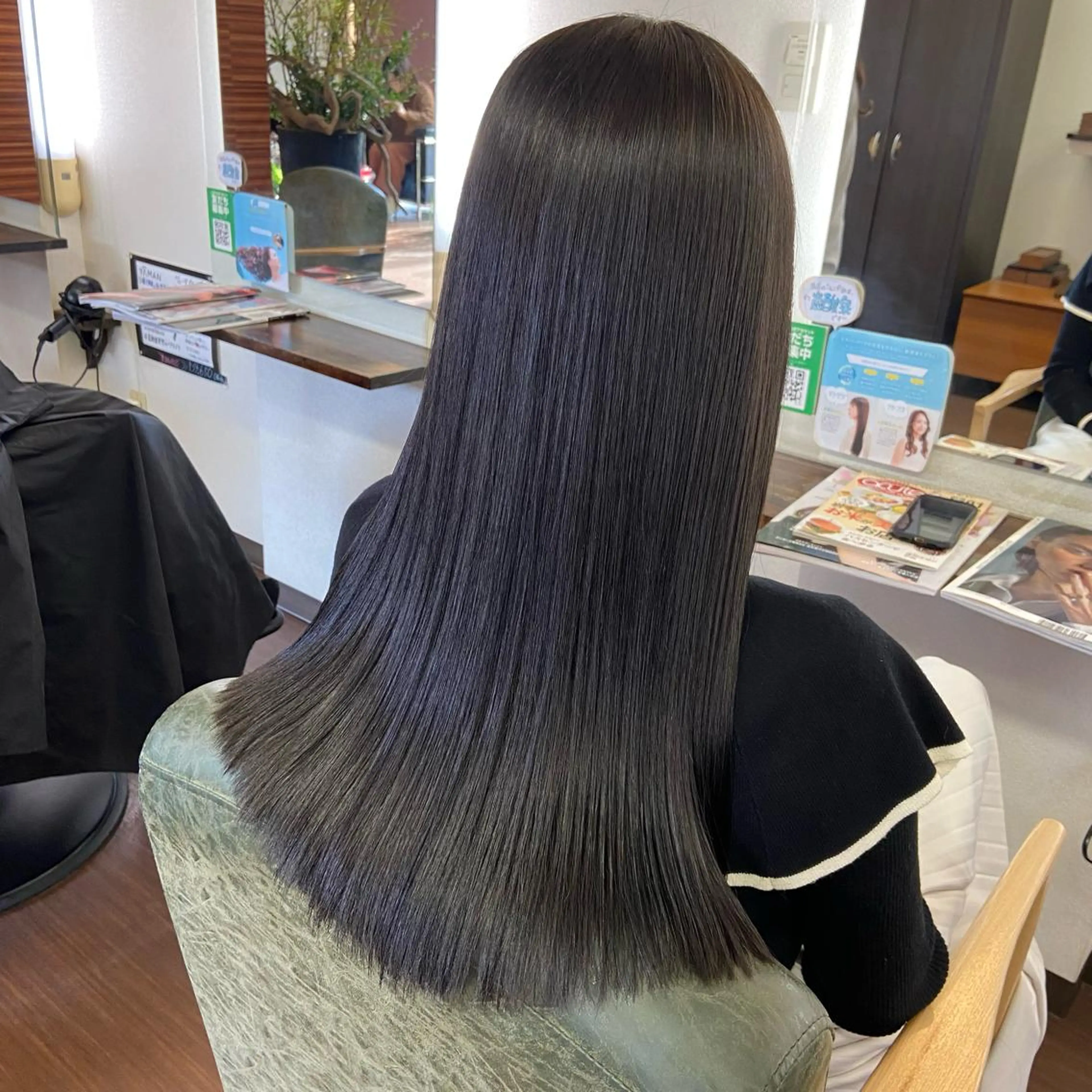 ロング カラー ブルーカラー ロング 大人女性の艶カット カラー/菊池柊真🌟のヘアスタイル