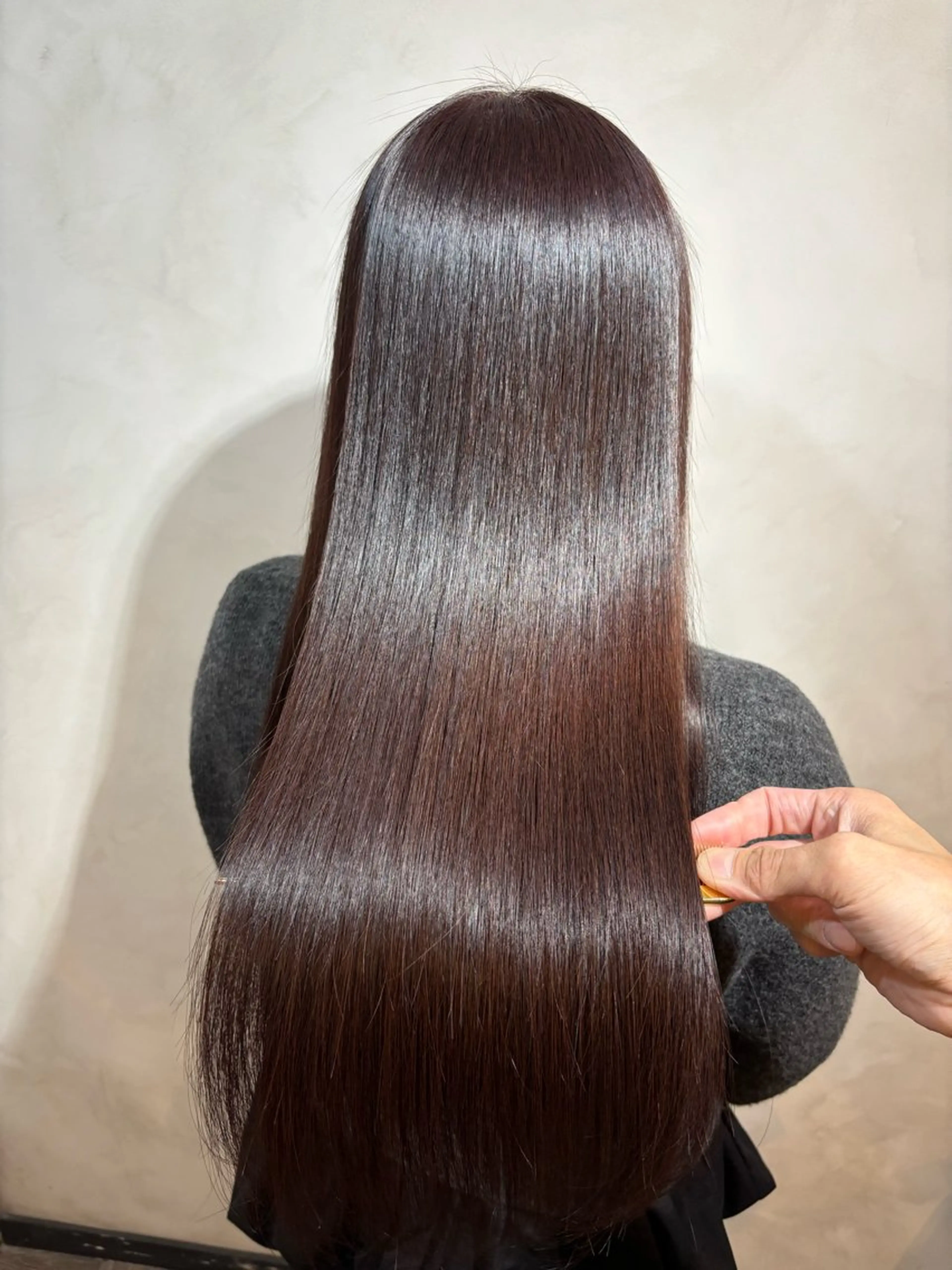 ロング 髪質改善 ロング 酸性ストレート カット ヘアカラー 縮毛矯正 トリートメント ヘッドスパ ヘアセット 美髪矯正 🌈髪質改善 山下のヘアスタイル