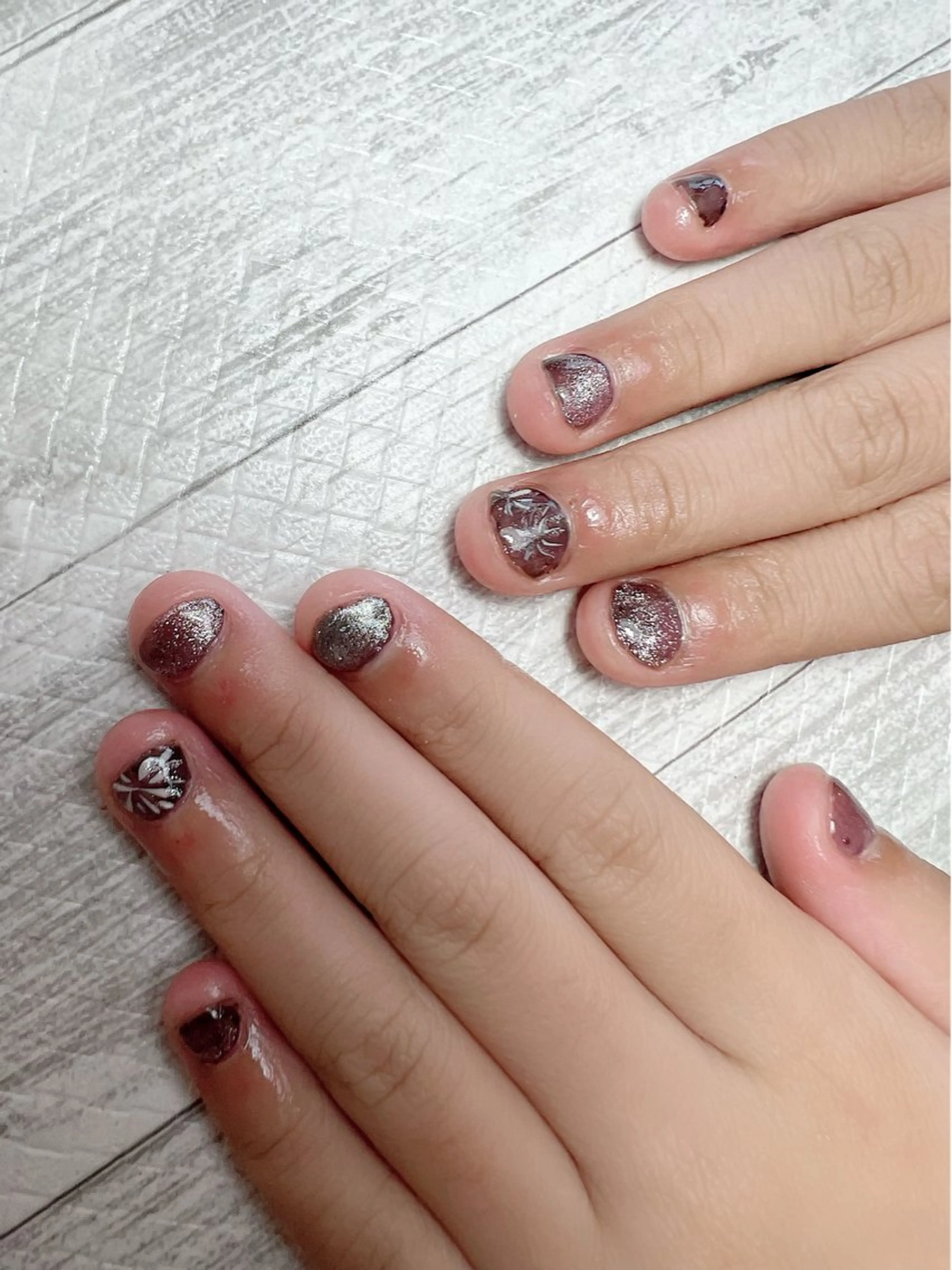 キッズ ネイル ジェルネイル スカルプネイル ハンドネイル シェヌネイル JURAのネイルデザイン