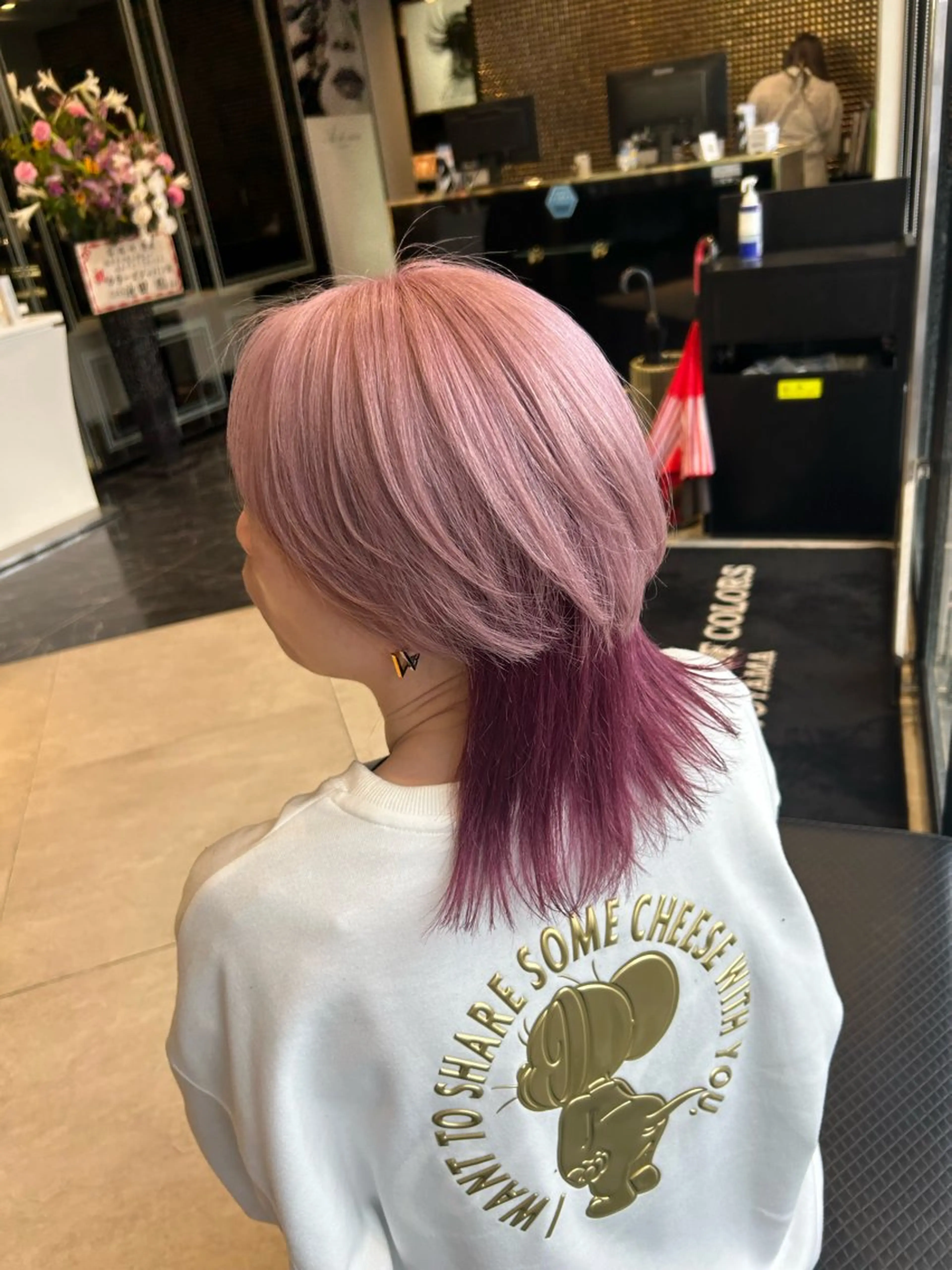 ミディアム ヘアカラー トリートメント ishizuka toaのヘアスタイル