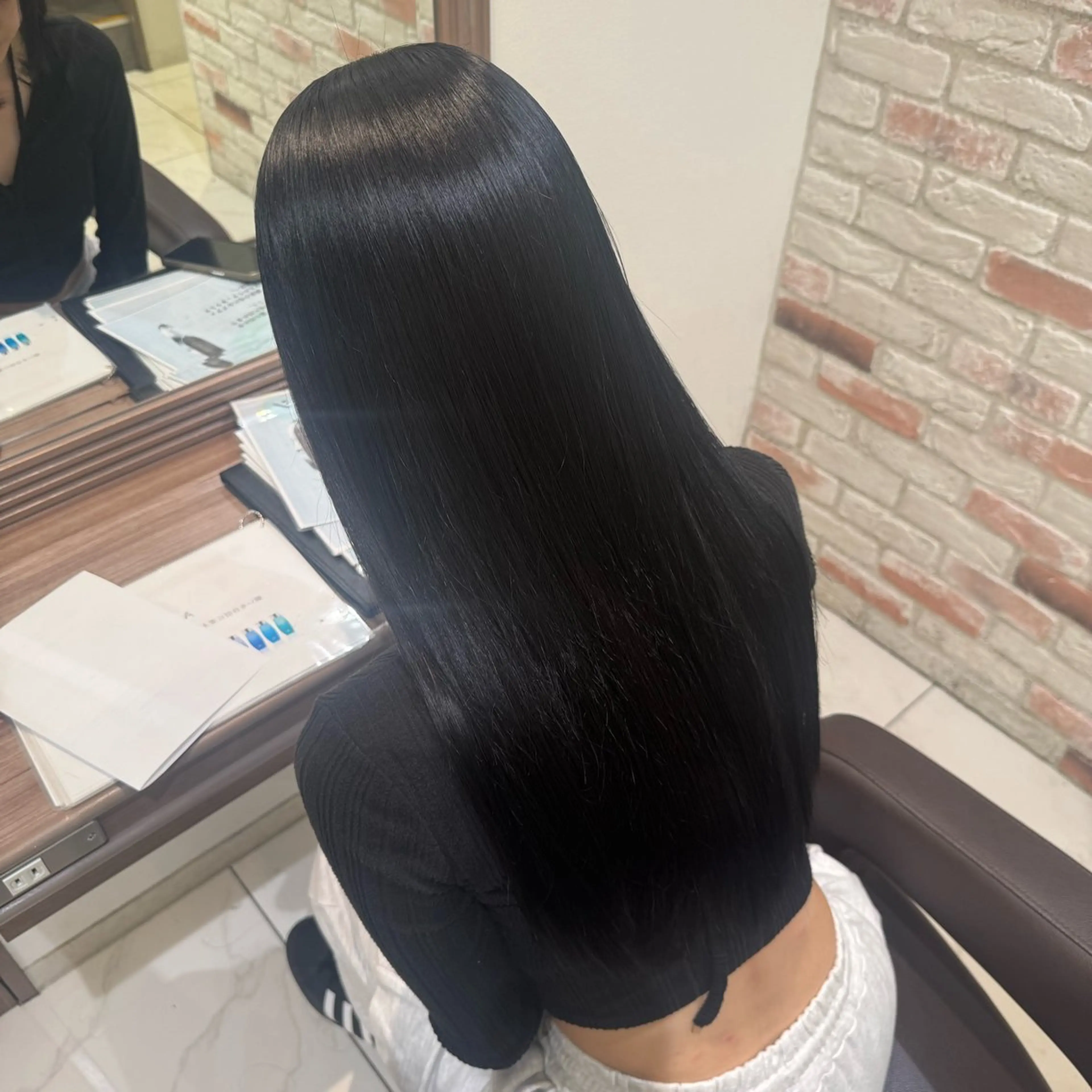 ロング カラー 黒髪 透明感カラー ヘアカラー 🎀メンズカット/ 齋藤 優姫🎀のヘアスタイル