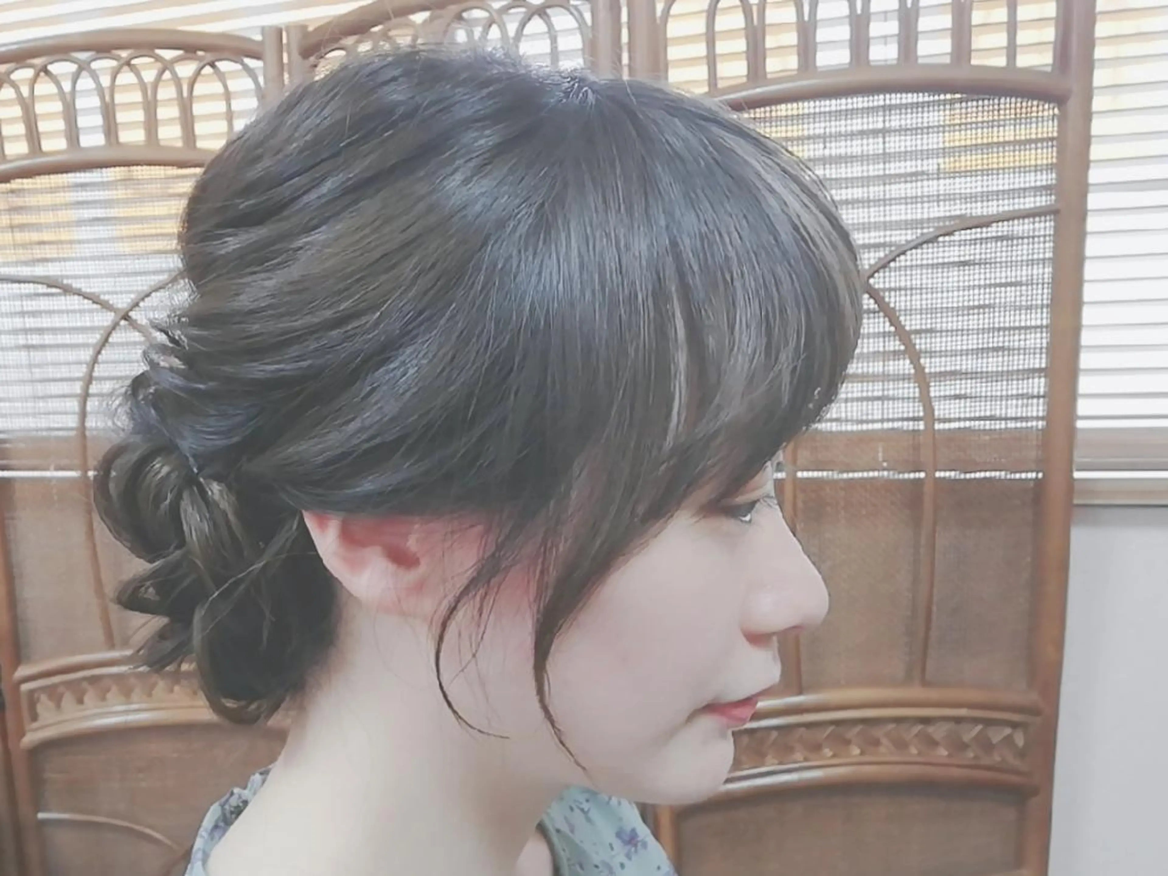 ヘアアレンジ 簡単アレンジ 小林　ローズパープル カット＆カラー美容室のヘアスタイル